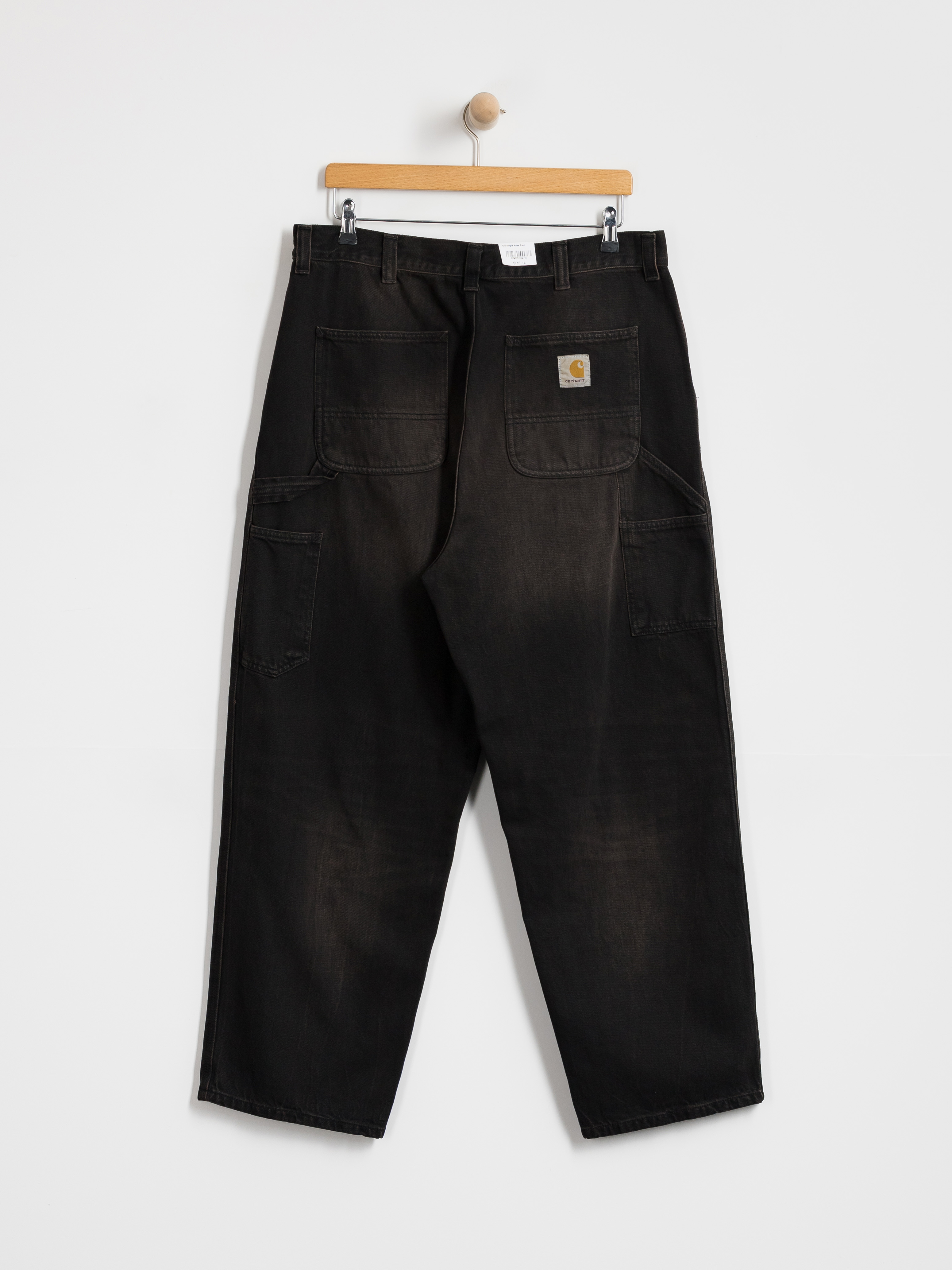 Kalhoty Carhartt WIP OG Single Knee (black/tobacco used wash)