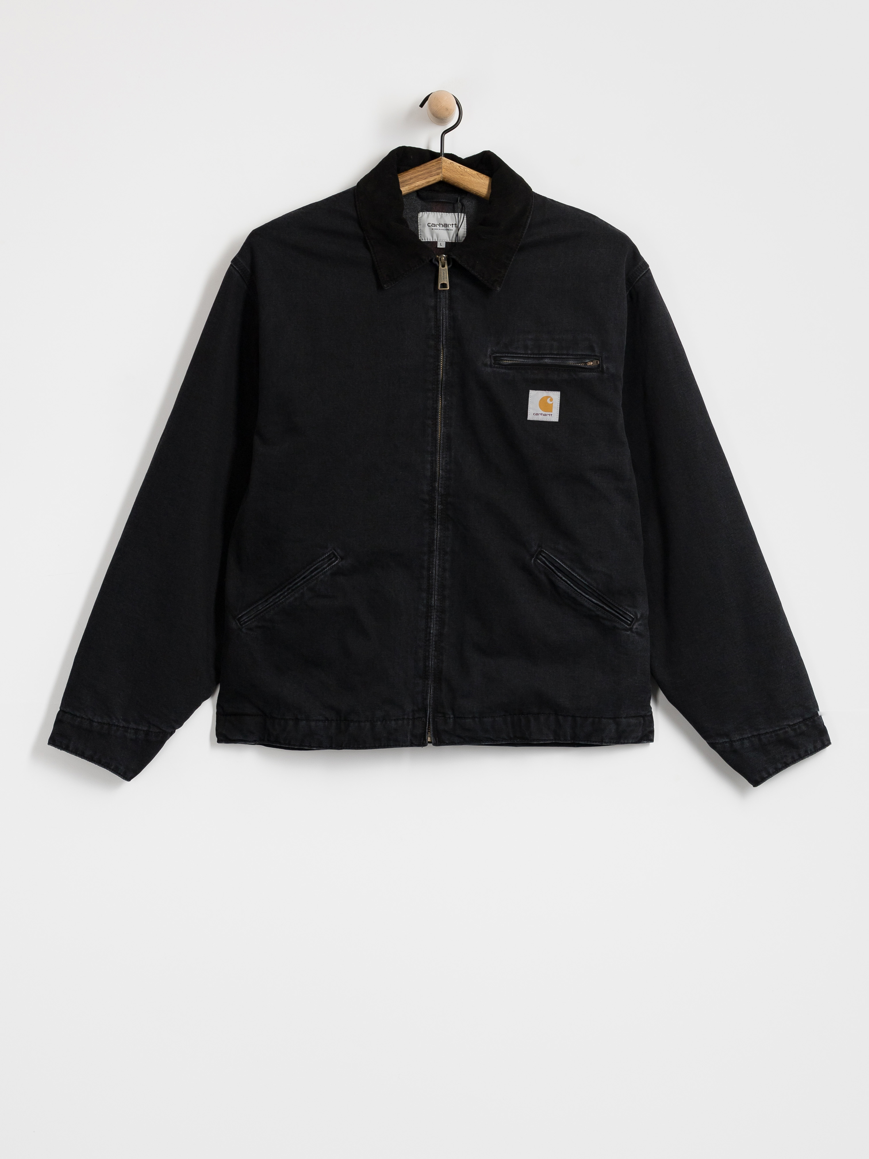 Bunda Carhartt WIP OG Detroit (black/black/stone washed)