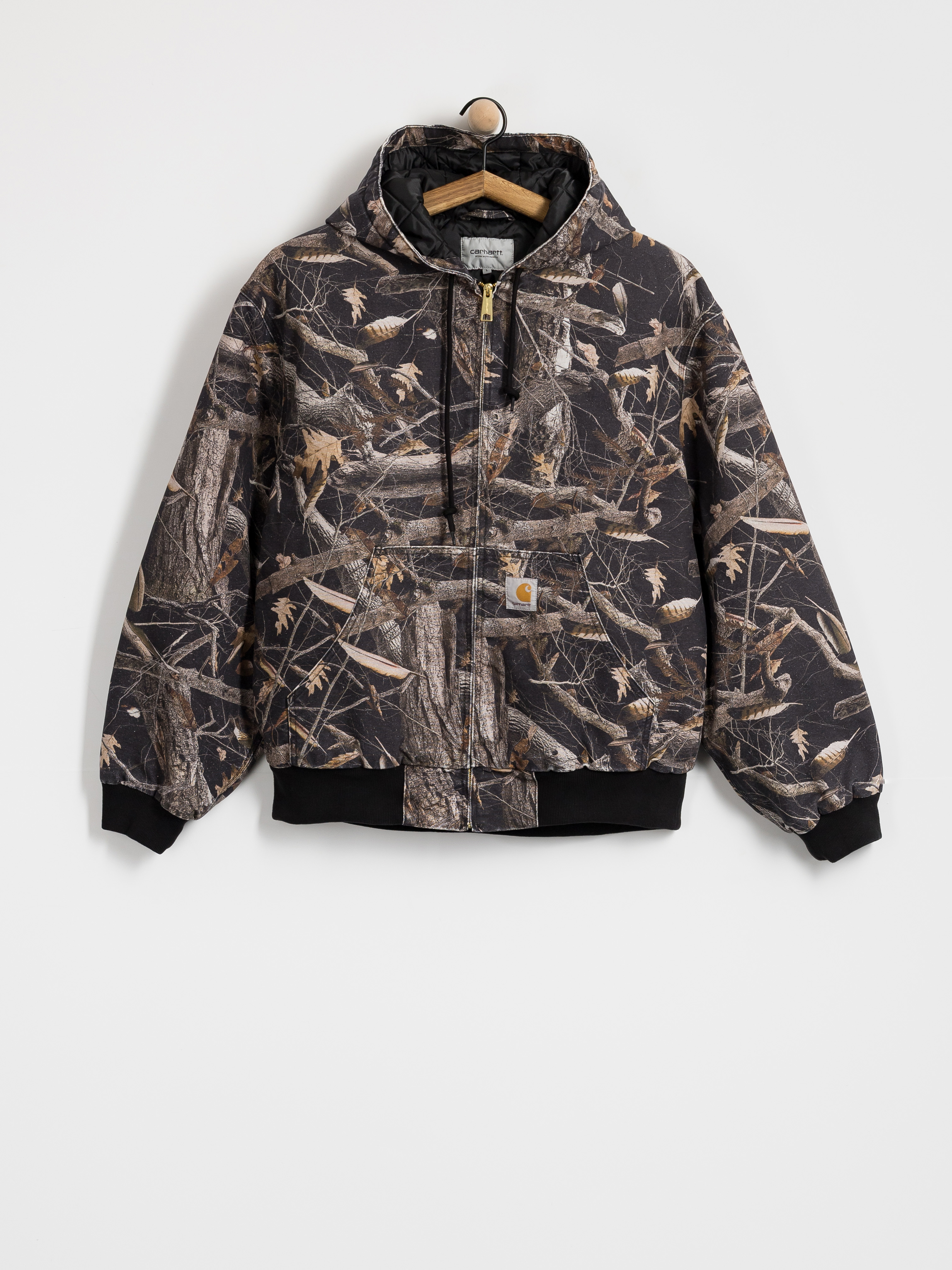 Bunda Carhartt WIP OG Active (camo feather tree black/heavy stone wash)