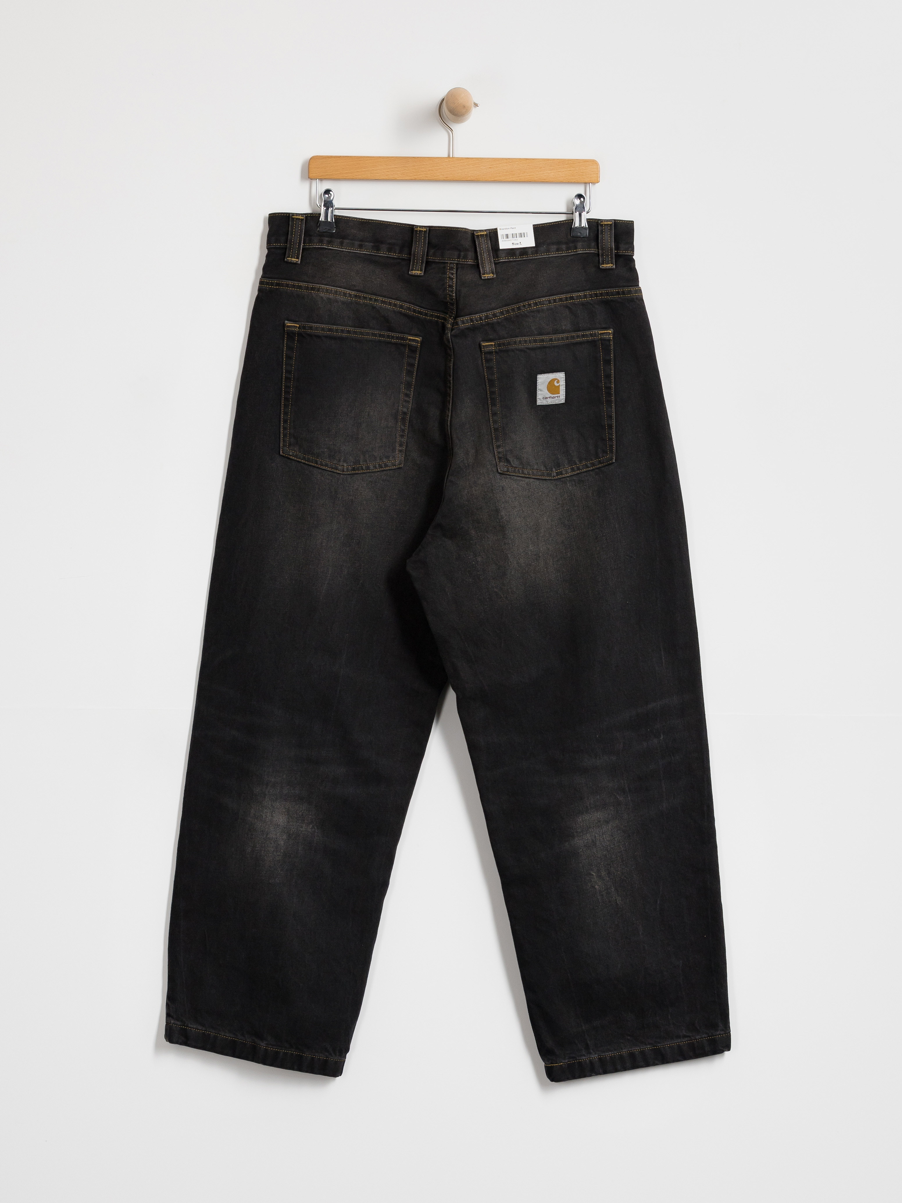Kalhoty Carhartt WIP Brandon (black/tobacco used wash)