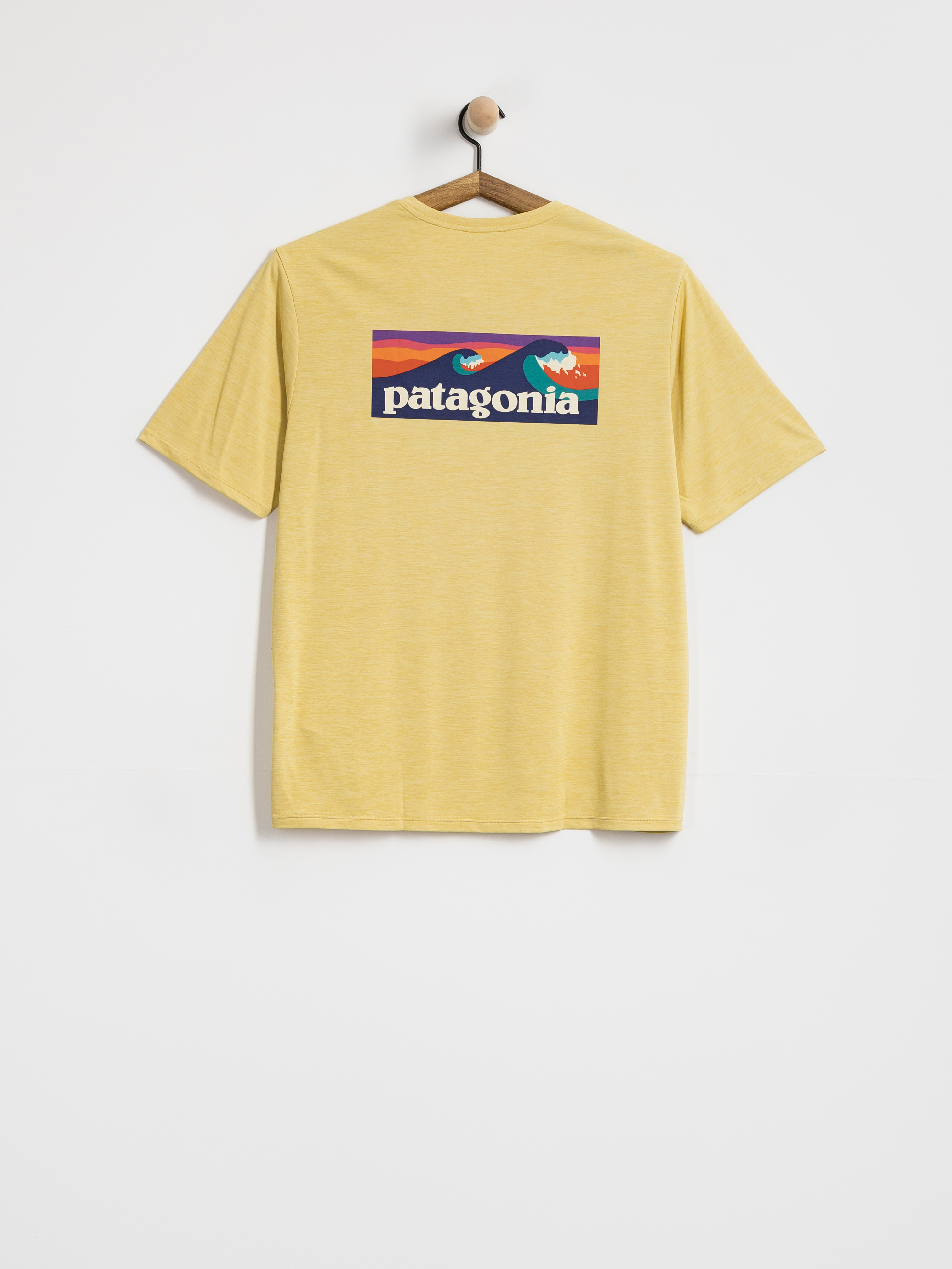 Tričko Patagonia Cap Cool Daily Boardshort Logo (limestone yellow light limestone yellow x dye)