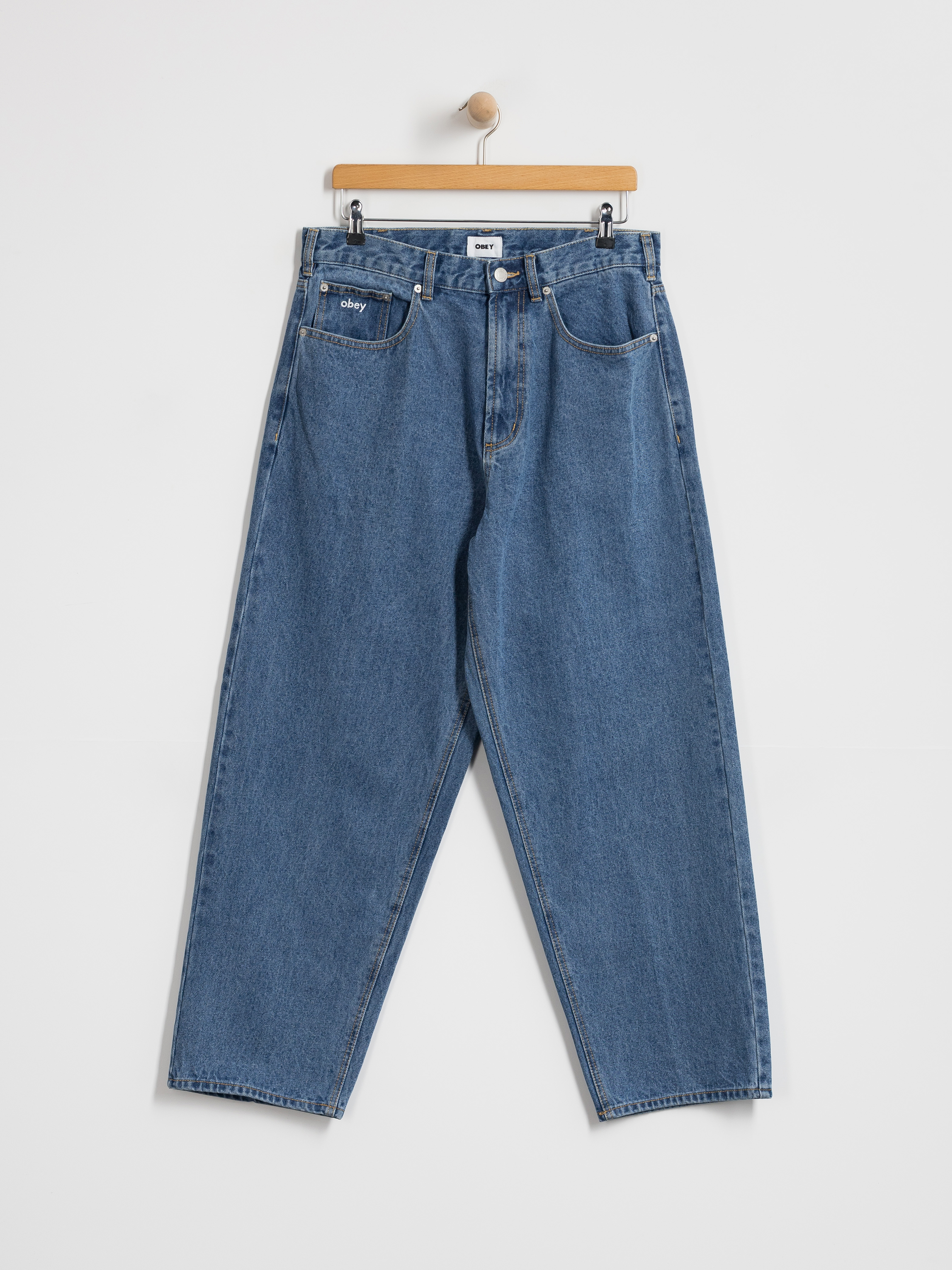 Kalhoty OBEY Bigwig Baggy Denim (light indigo classic)