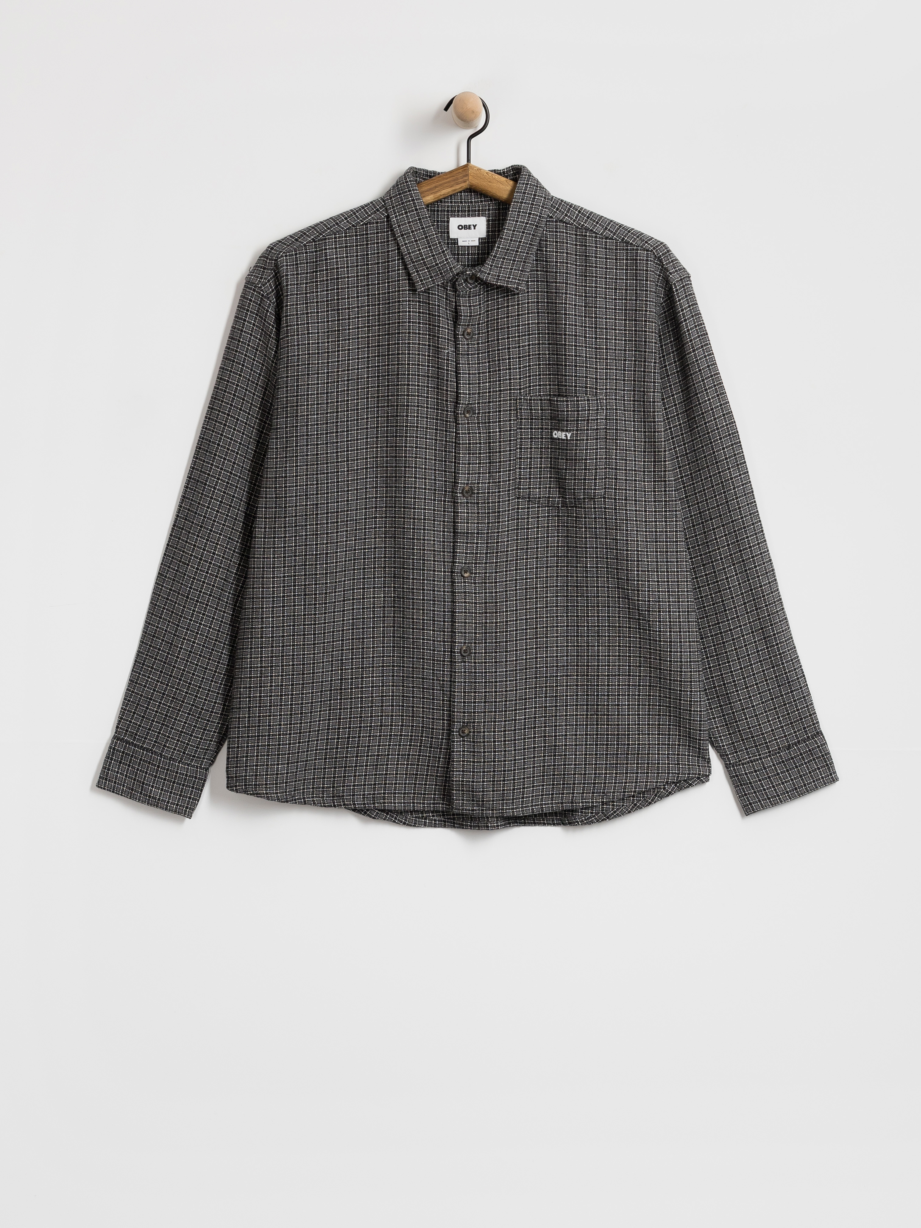 Košile OBEY Bigwig Jack (black multi)
