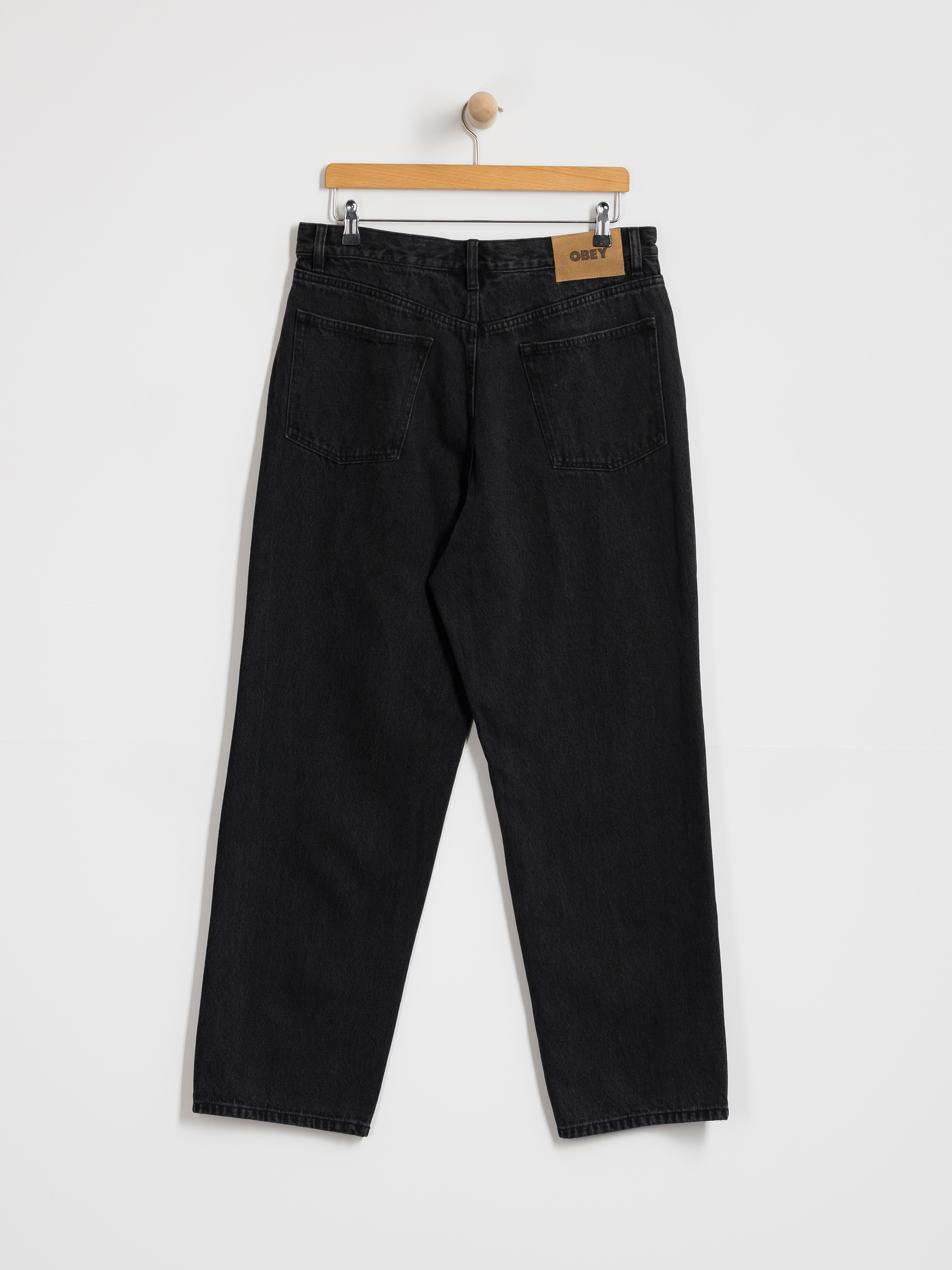Kalhoty OBEY Classic Baggy Denim (faded black)