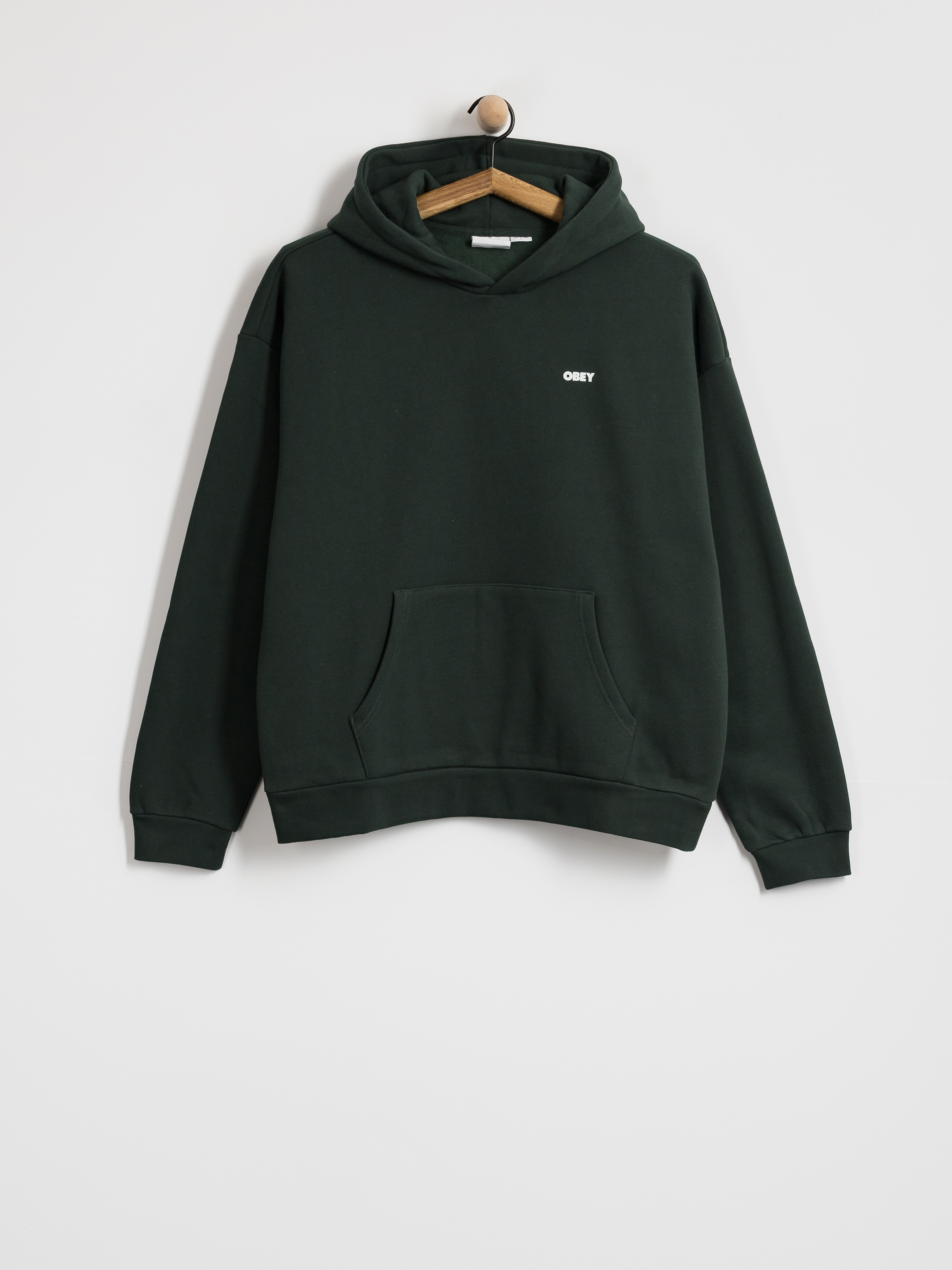 Mikina s kapucí OBEY Bold Icon Extra Heavy HD (green gables)