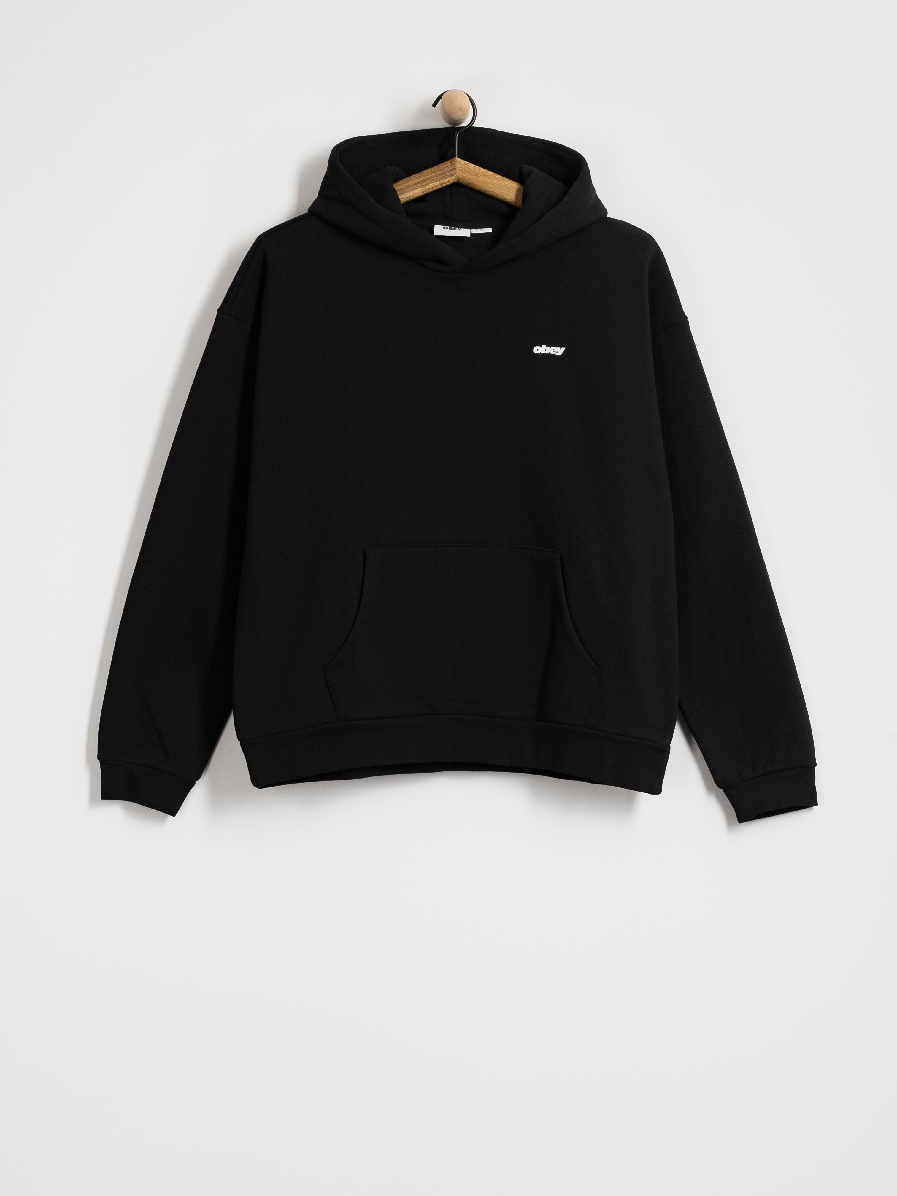 Mikina s kapucí OBEY Intercontinental Extra HD (black)