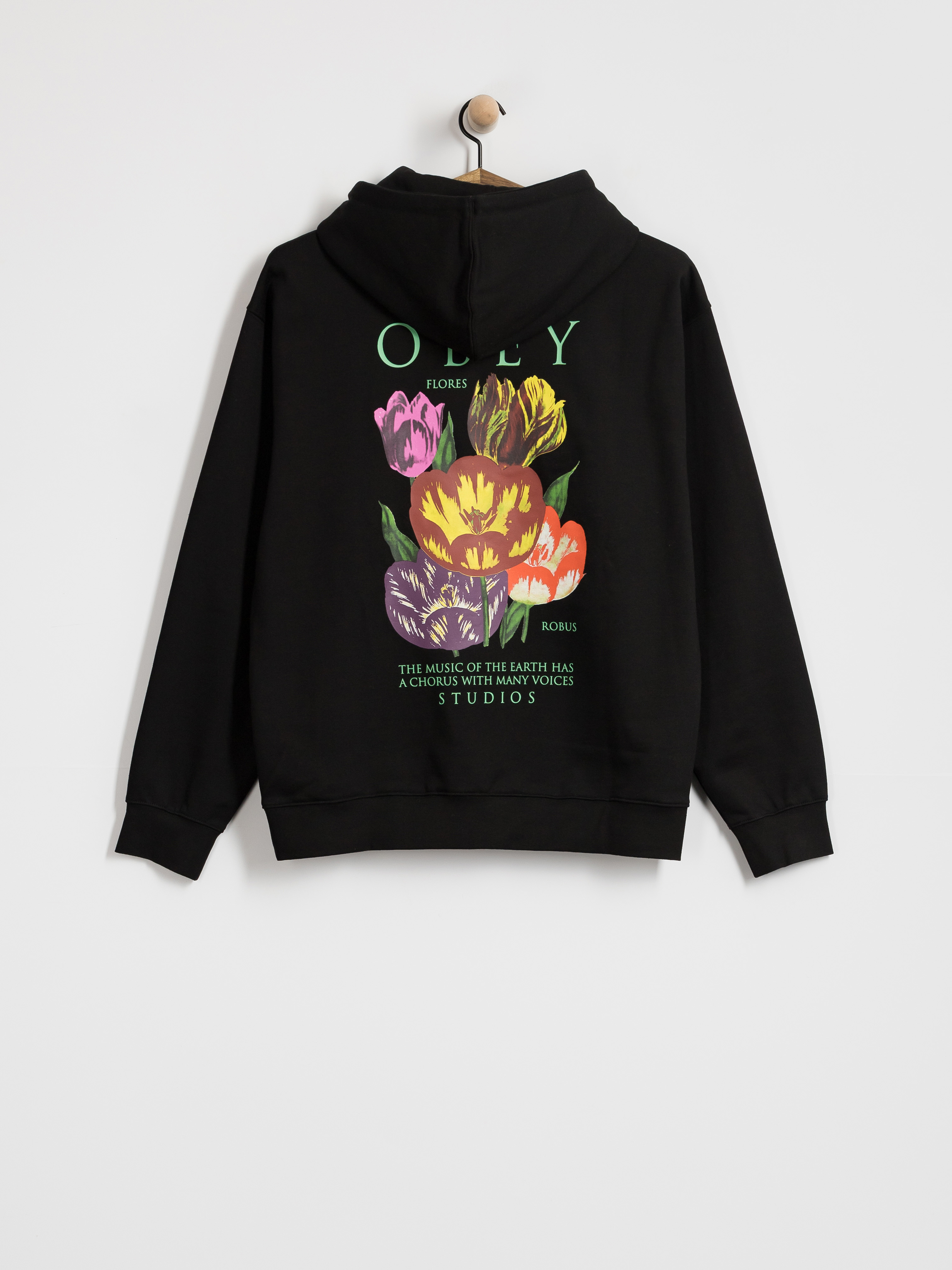 Mikina OBEY Flores Robus (black)