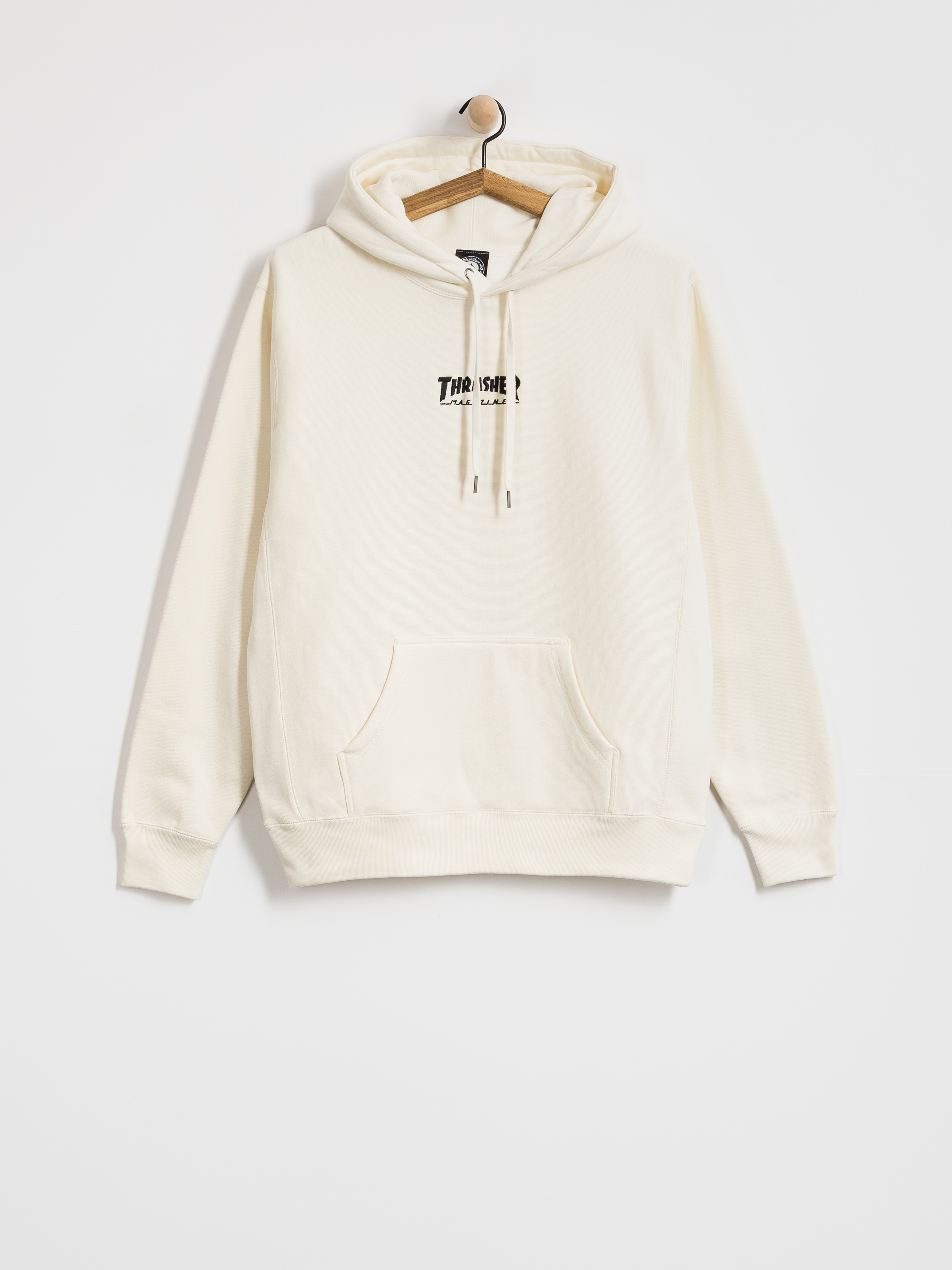 Mikina s kapucí Thrasher Heavyweight Embroidered Mag Logo HD (bone)