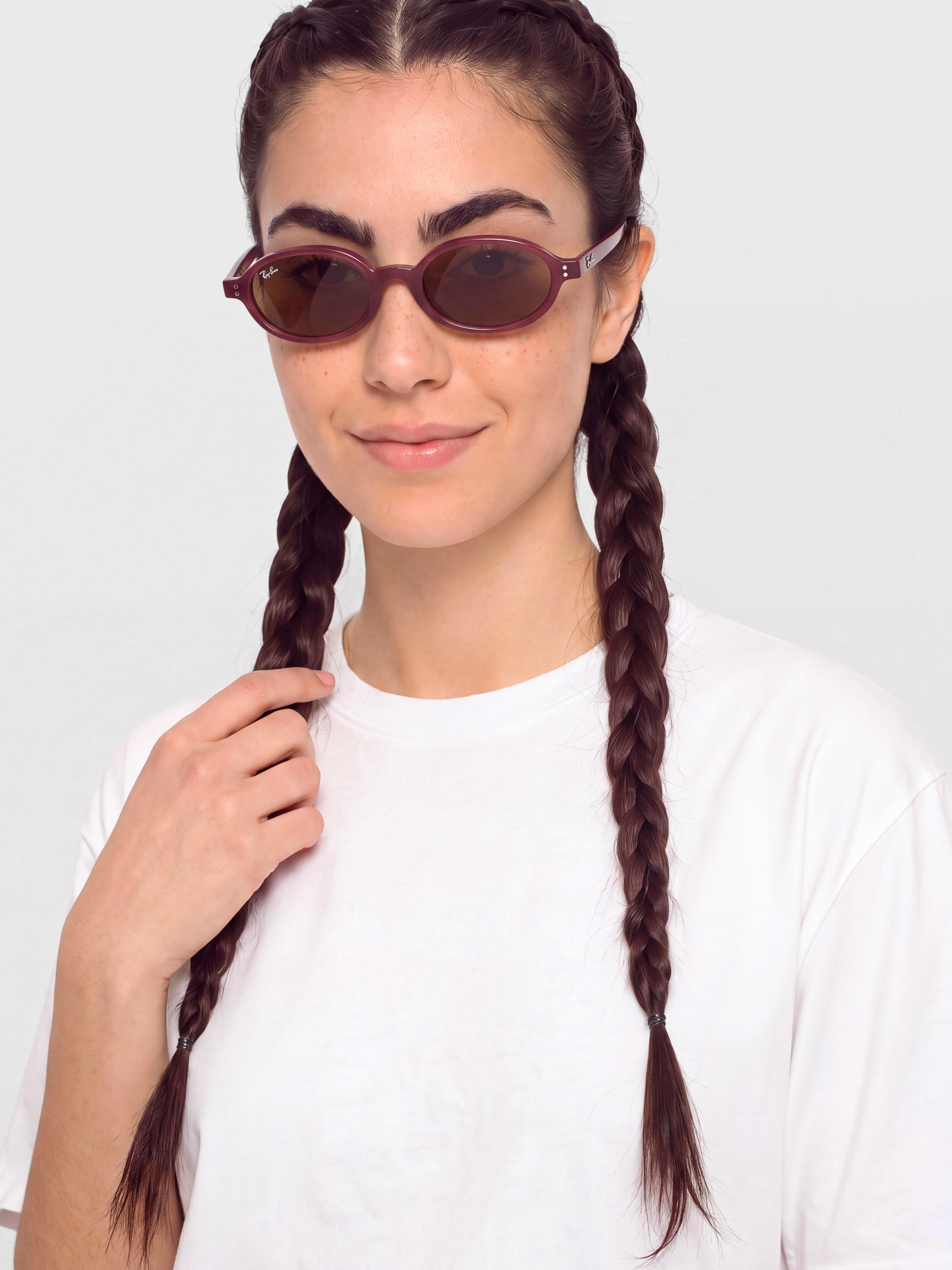 Sluneu010dnu00ed bru00fdle Ray-Ban Khal (polerowany purple hawana/ciemnobrown)