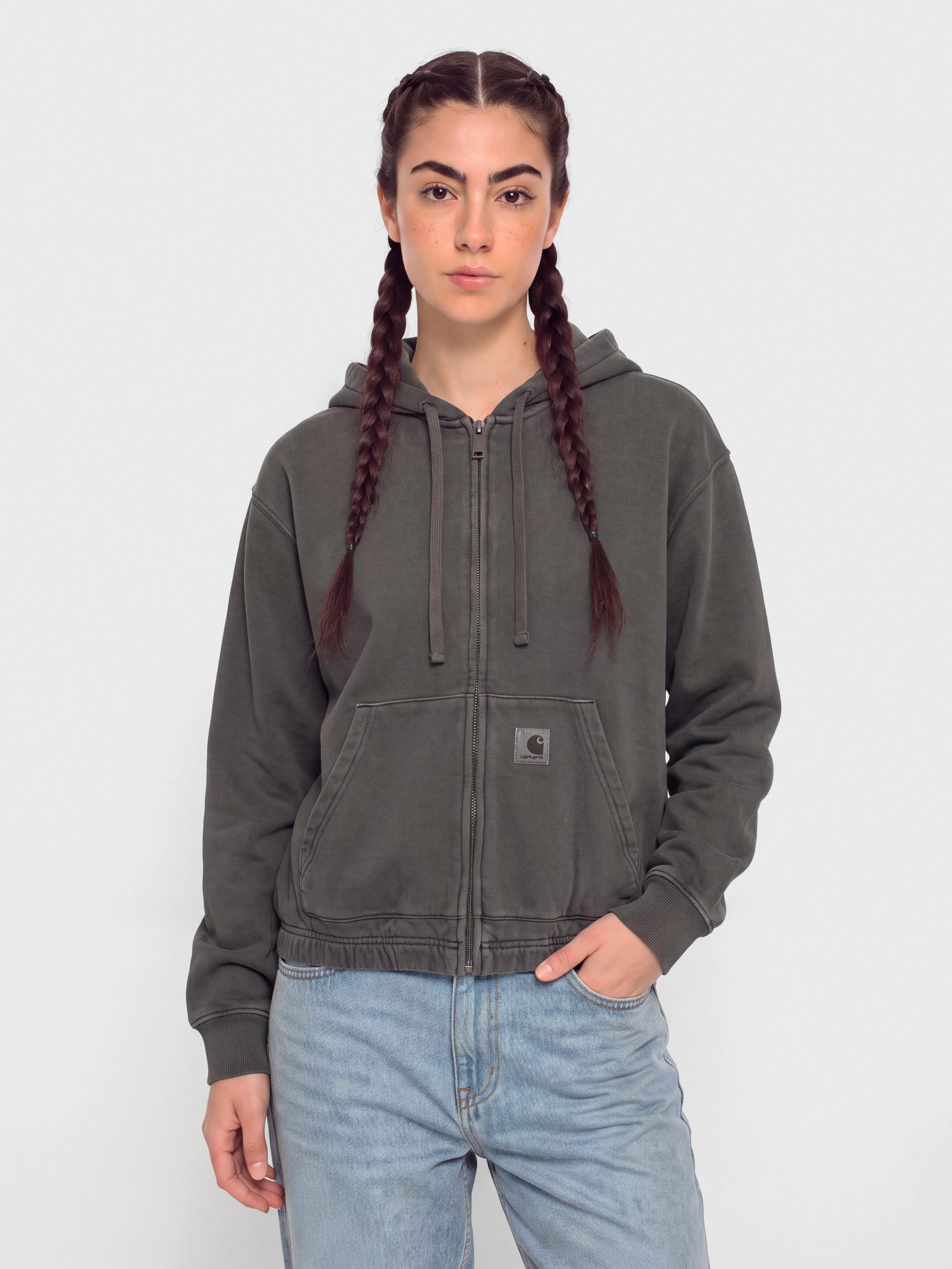 Mikina s kapucí Carhartt WIP Hoggard ZHD Wmn (black)
