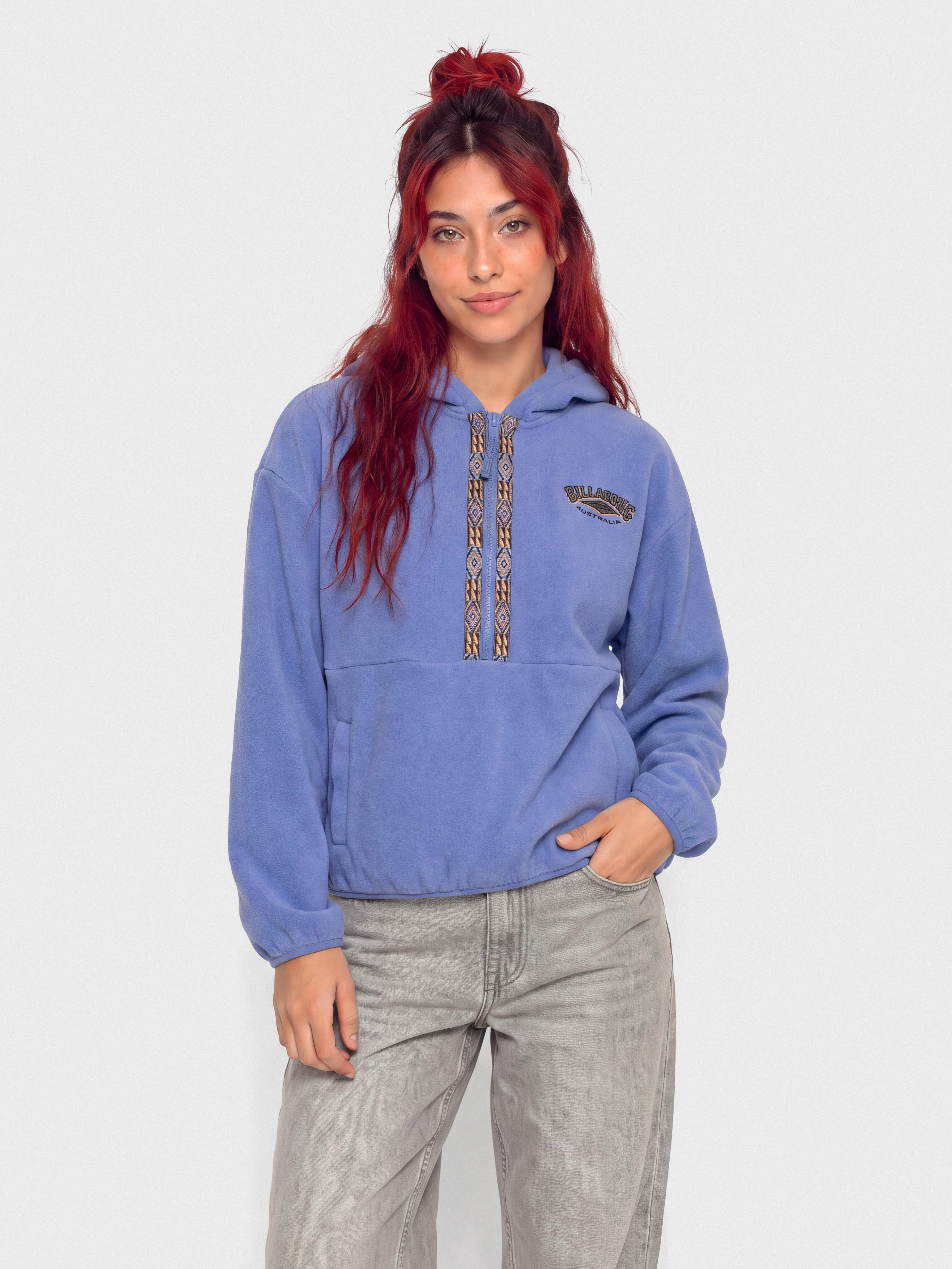 Mikina s kapucí Billabong Winter Camp HD Wmn (iris)