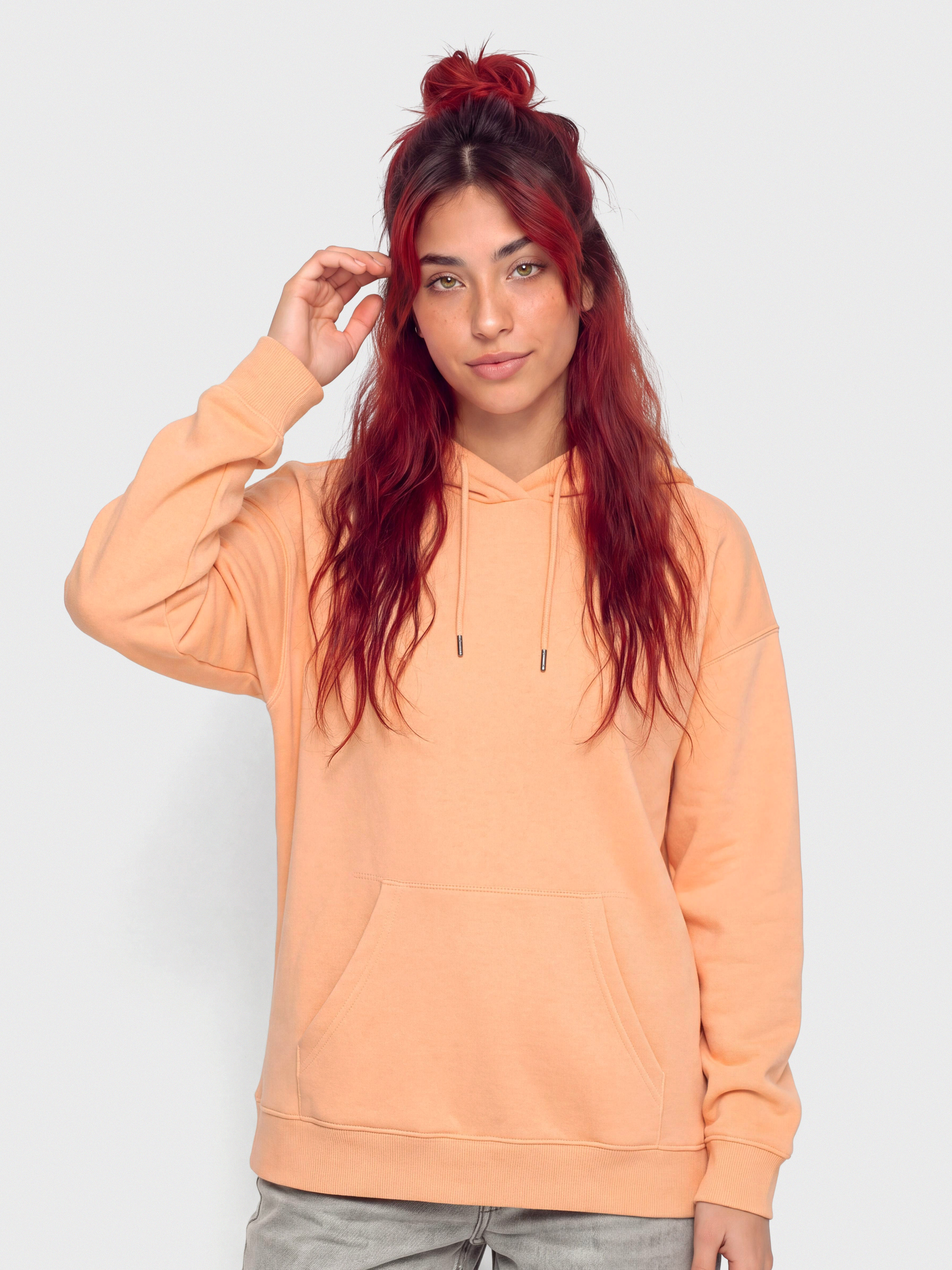 Mikina s kapucu00ed Volcom Stone Heart Up HD Wmn (pale peach)