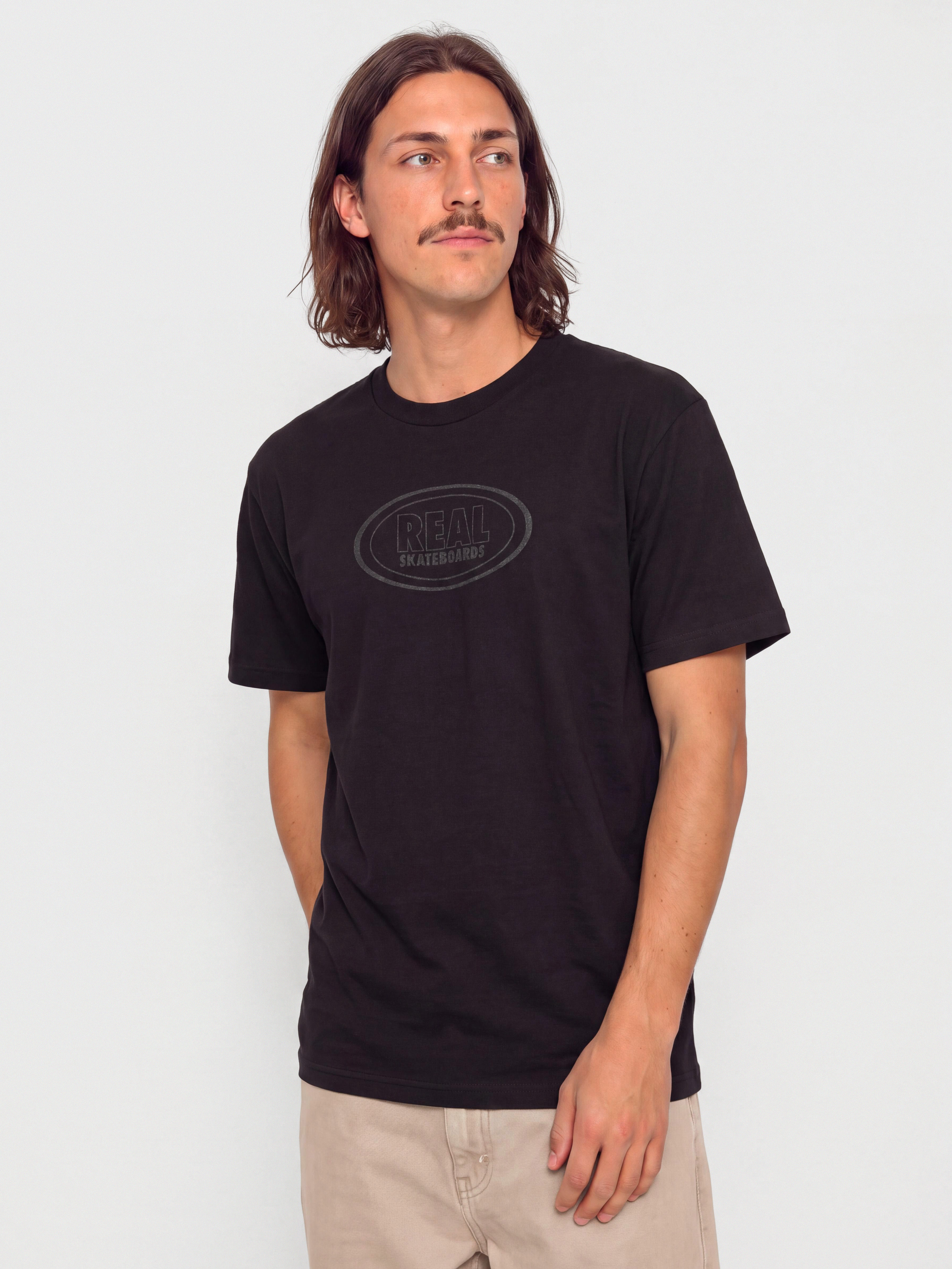 Triu010dko Real Oval (black w/black tonal print)