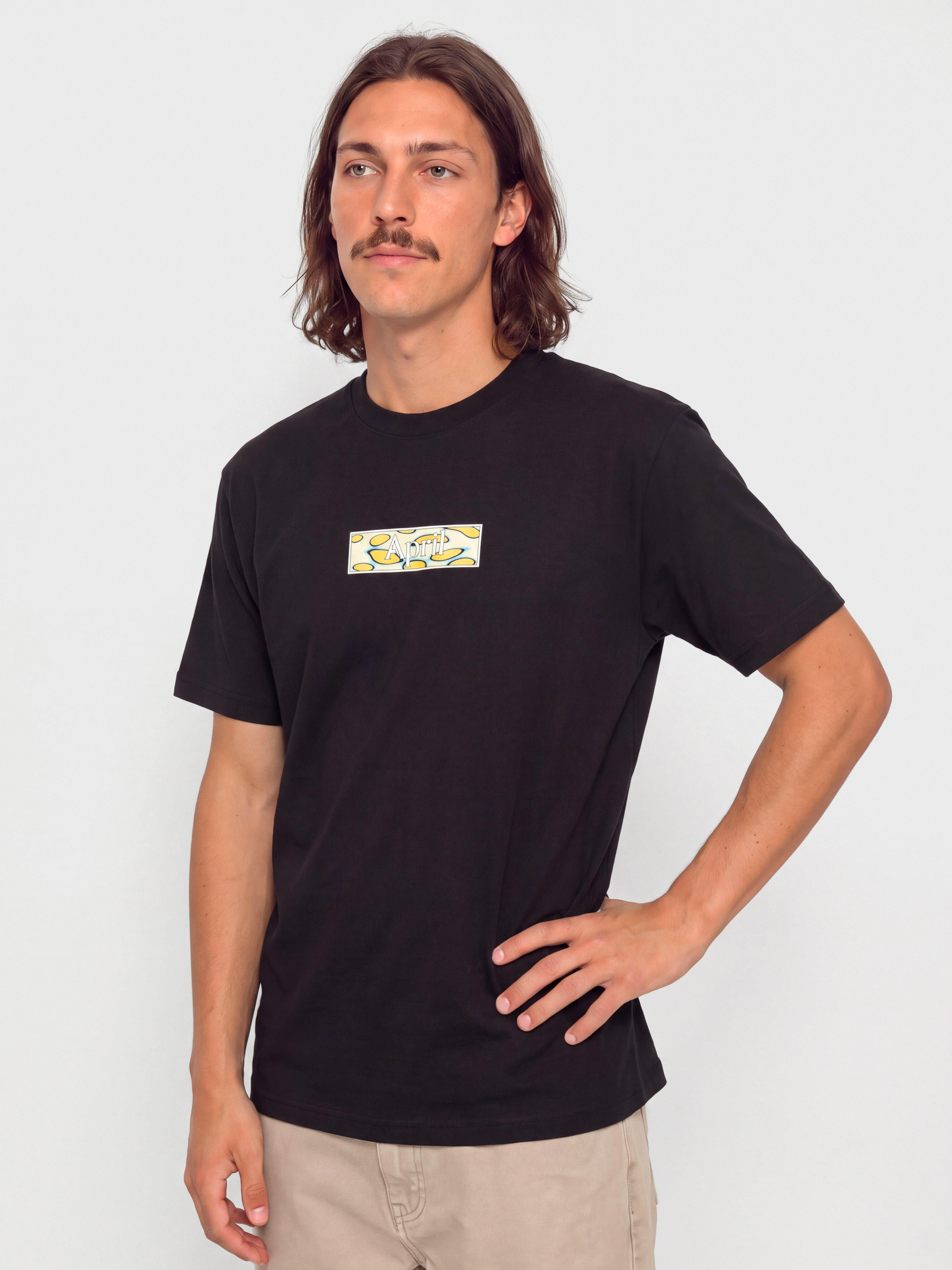 Tričko April Skateboards Cells (black)