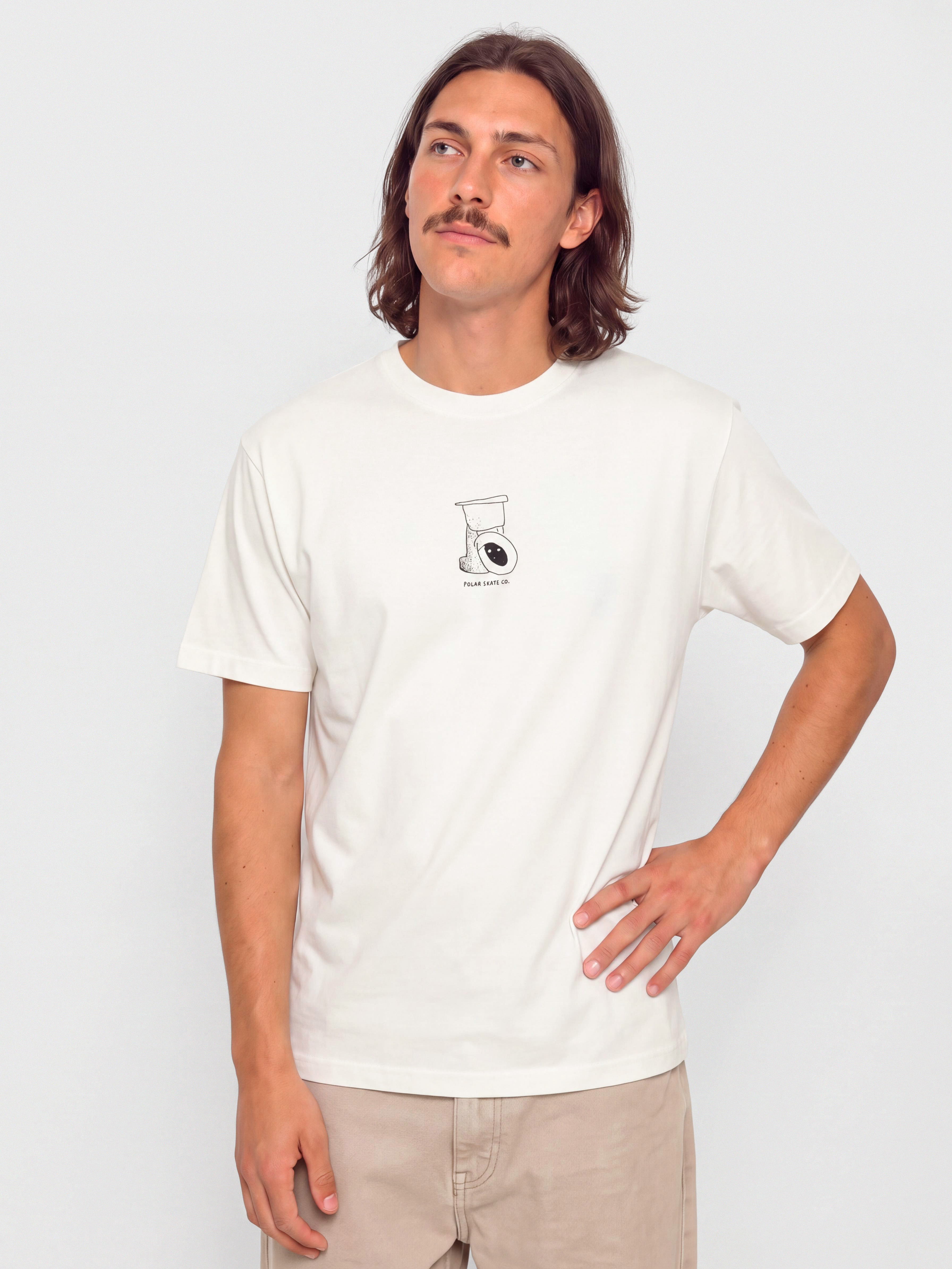 Tričko Polar Skate Toilet (white)