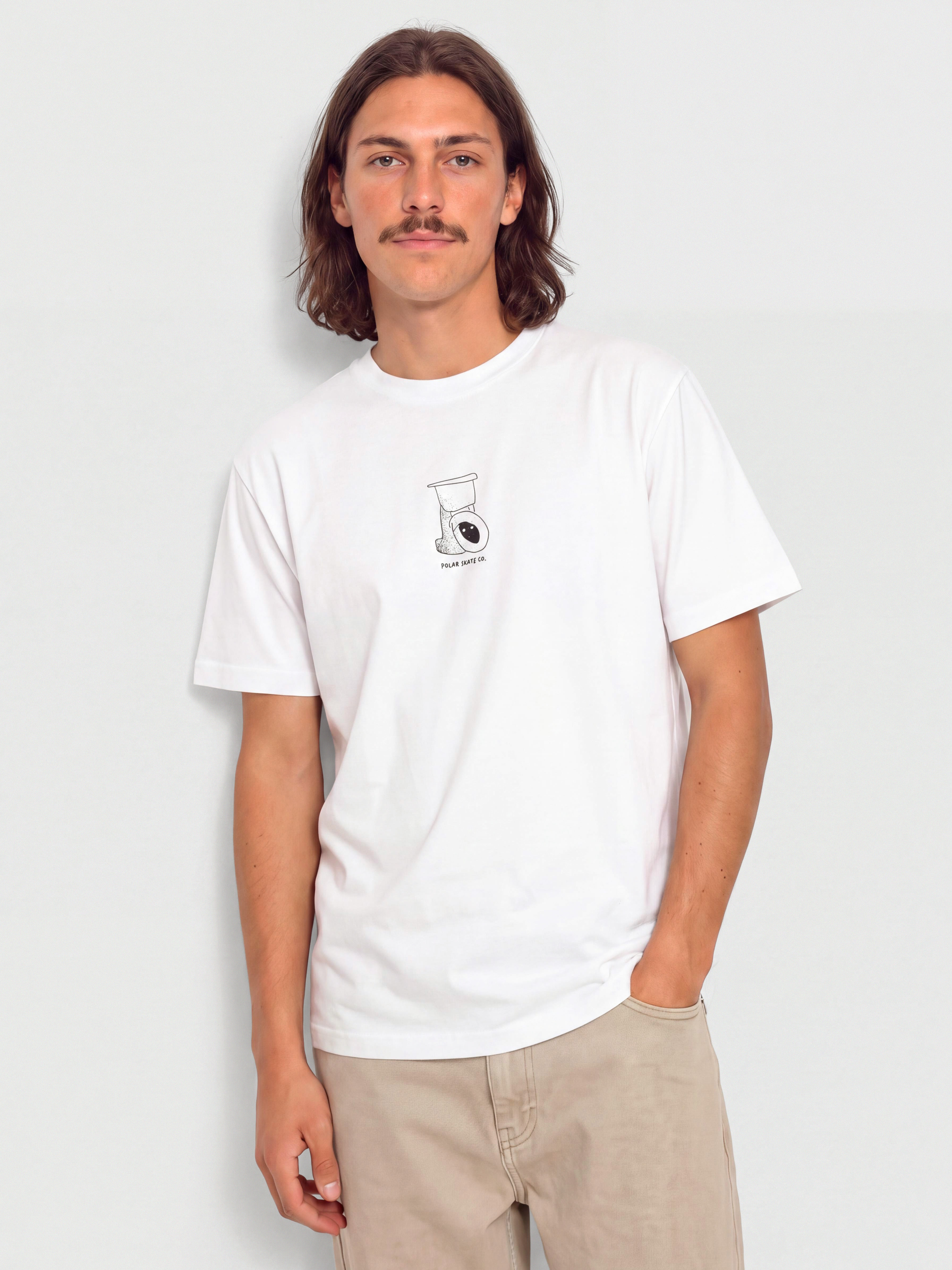 Tričko Polar Skate Toilet (white)