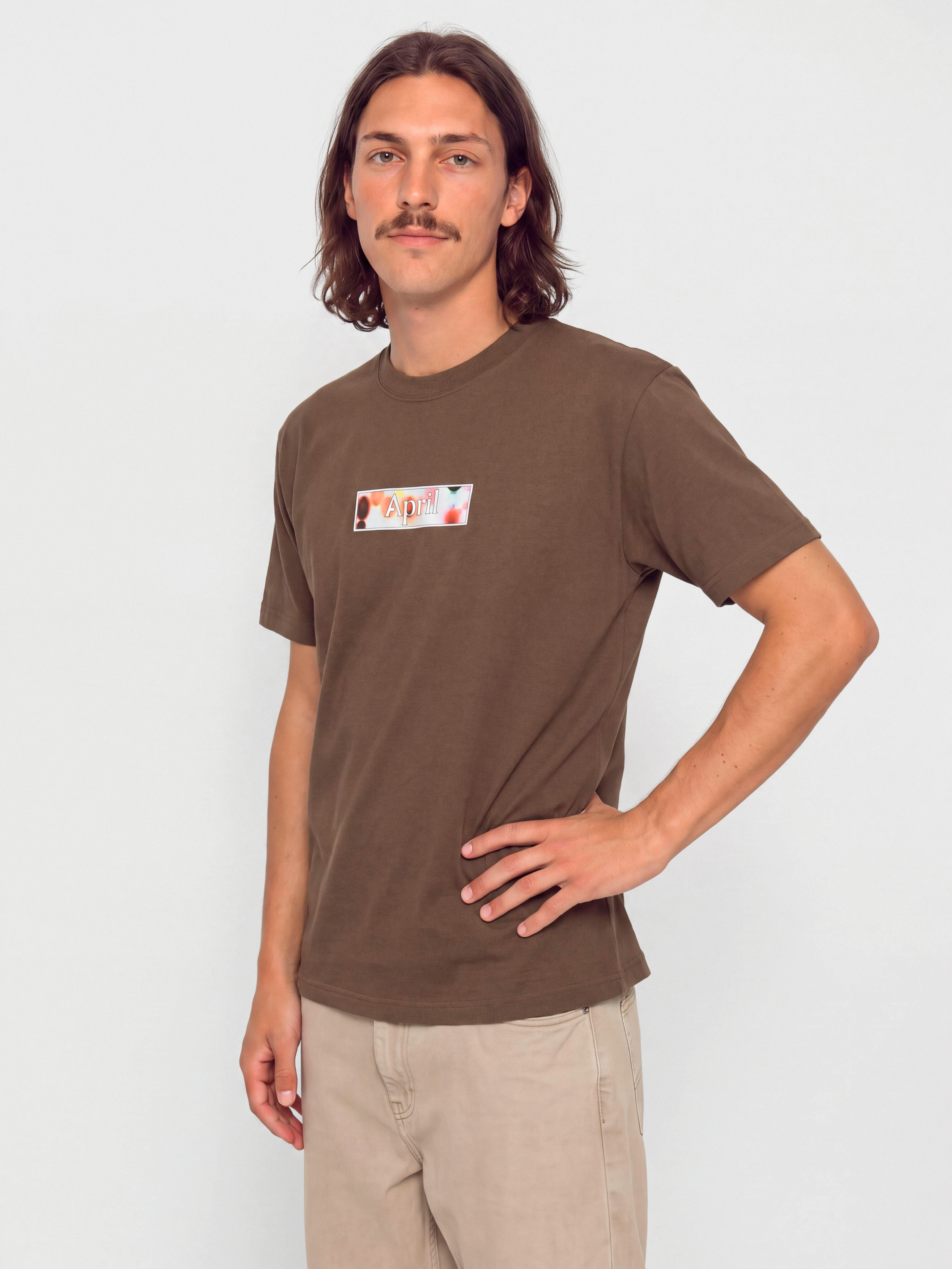 Tričko April Skateboards Genes (brown)