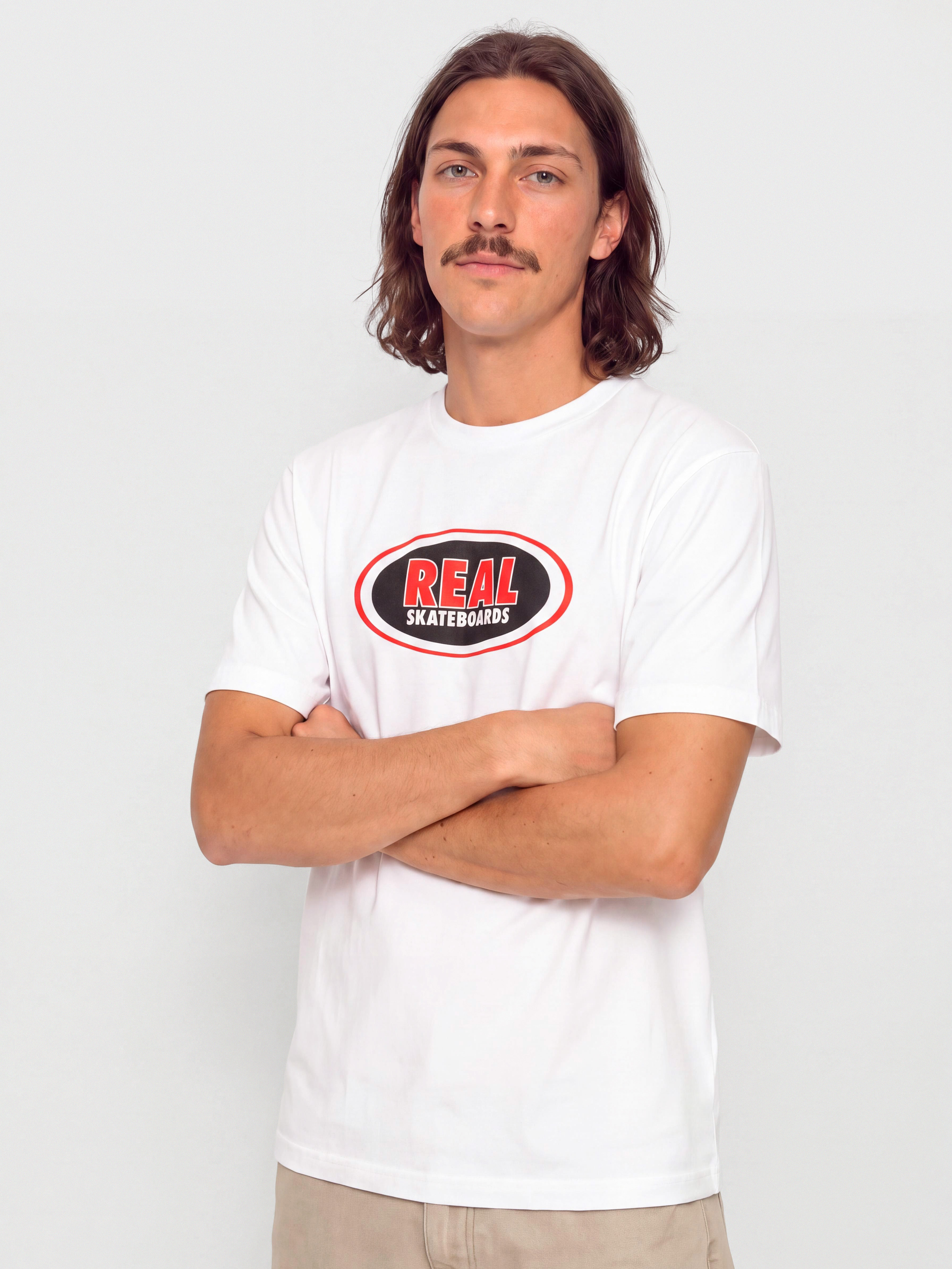 Tričko Real Oval (white/red/black)