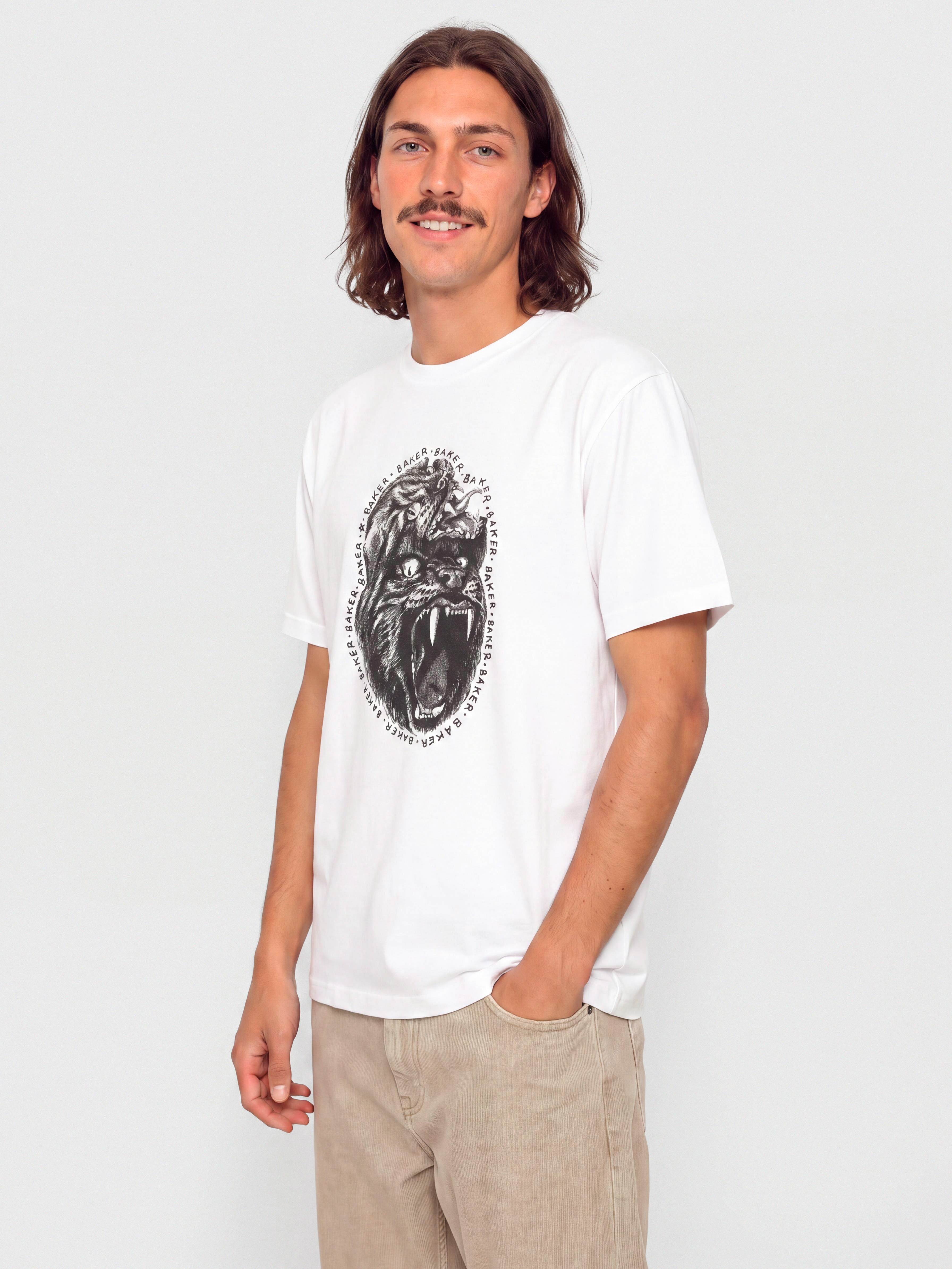 Tričko Baker Fried Beast (white)