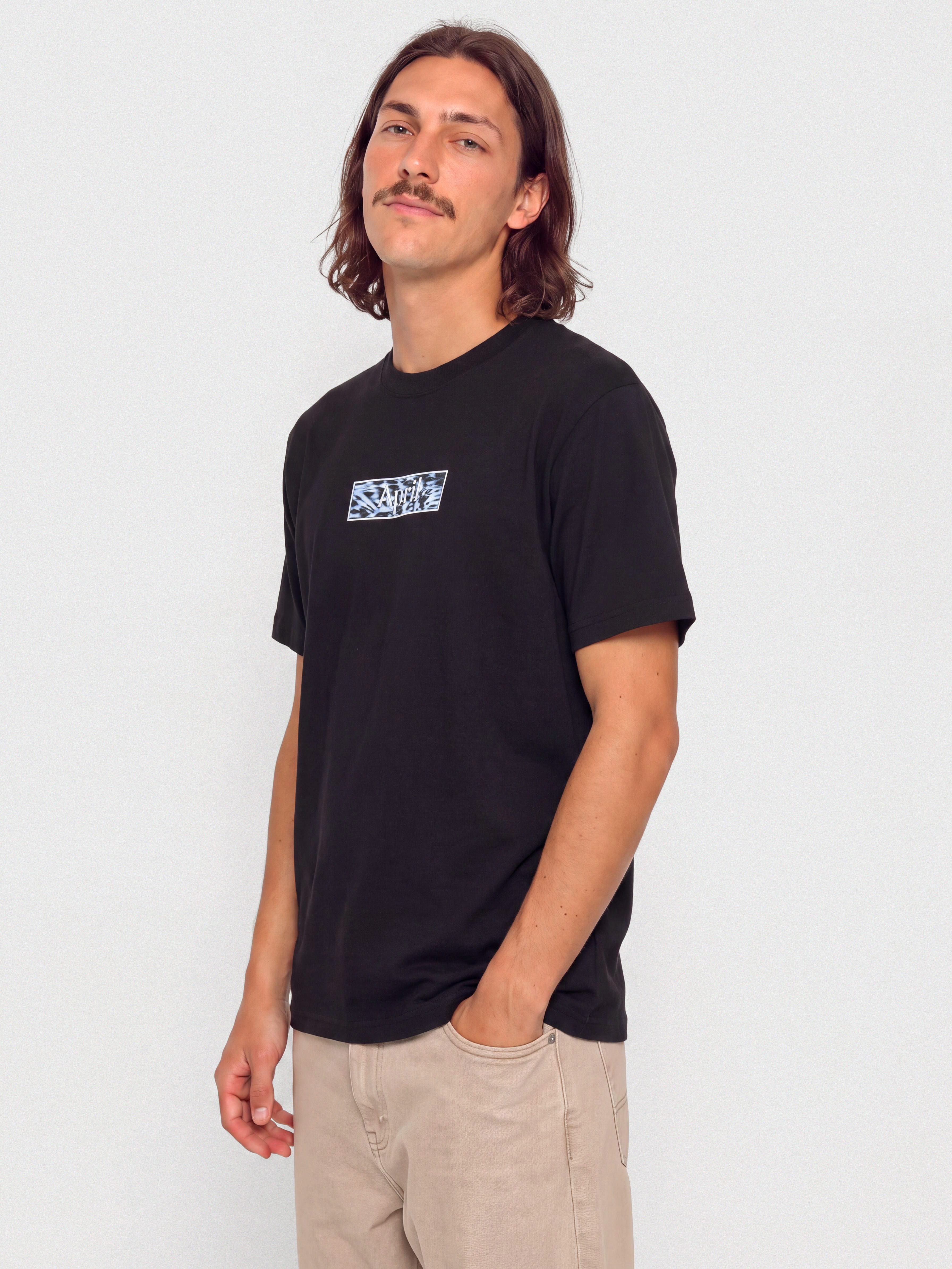 Tričko April Skateboards Liquid (black)