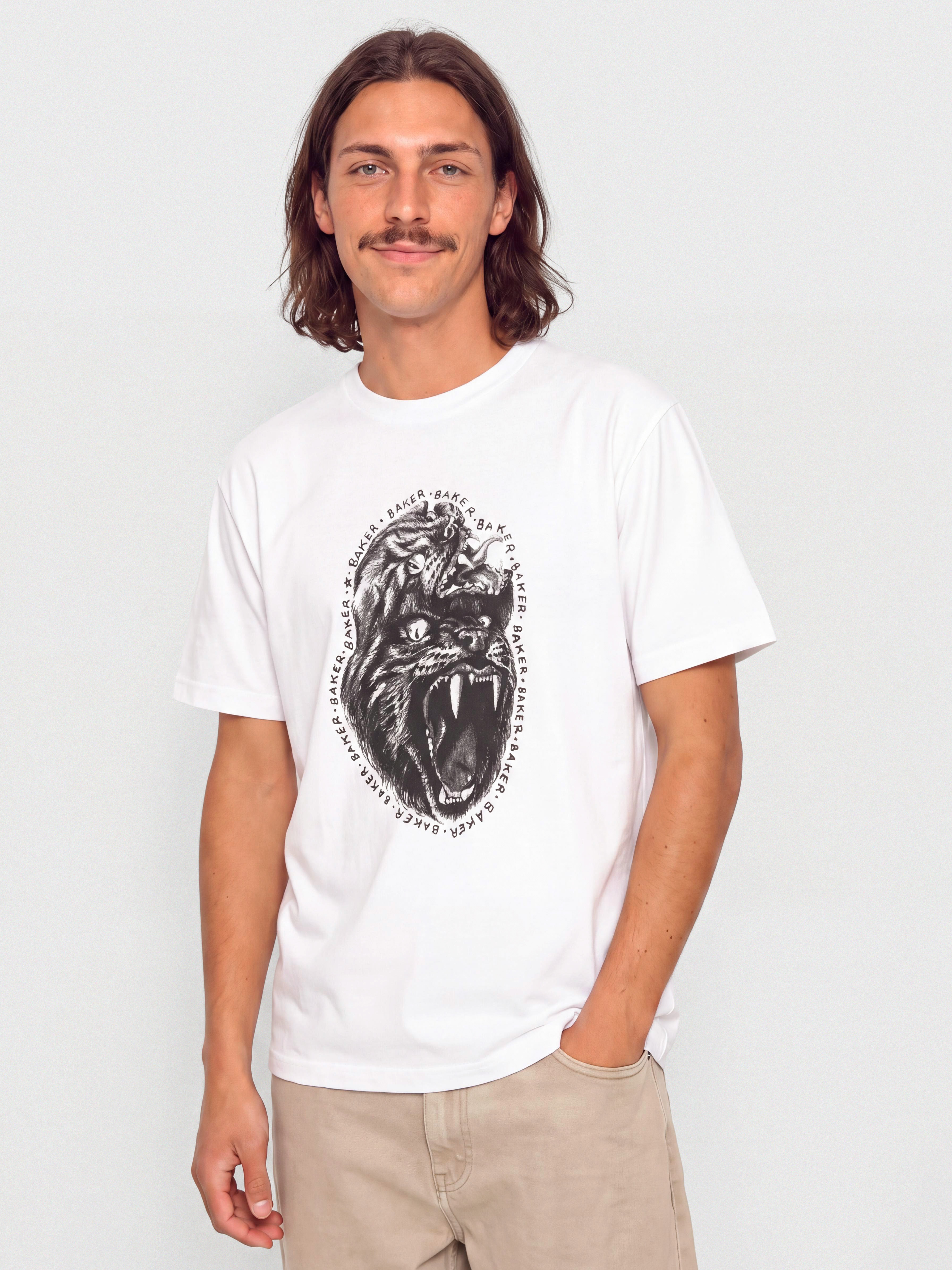 Tričko Baker Fried Beast (white)