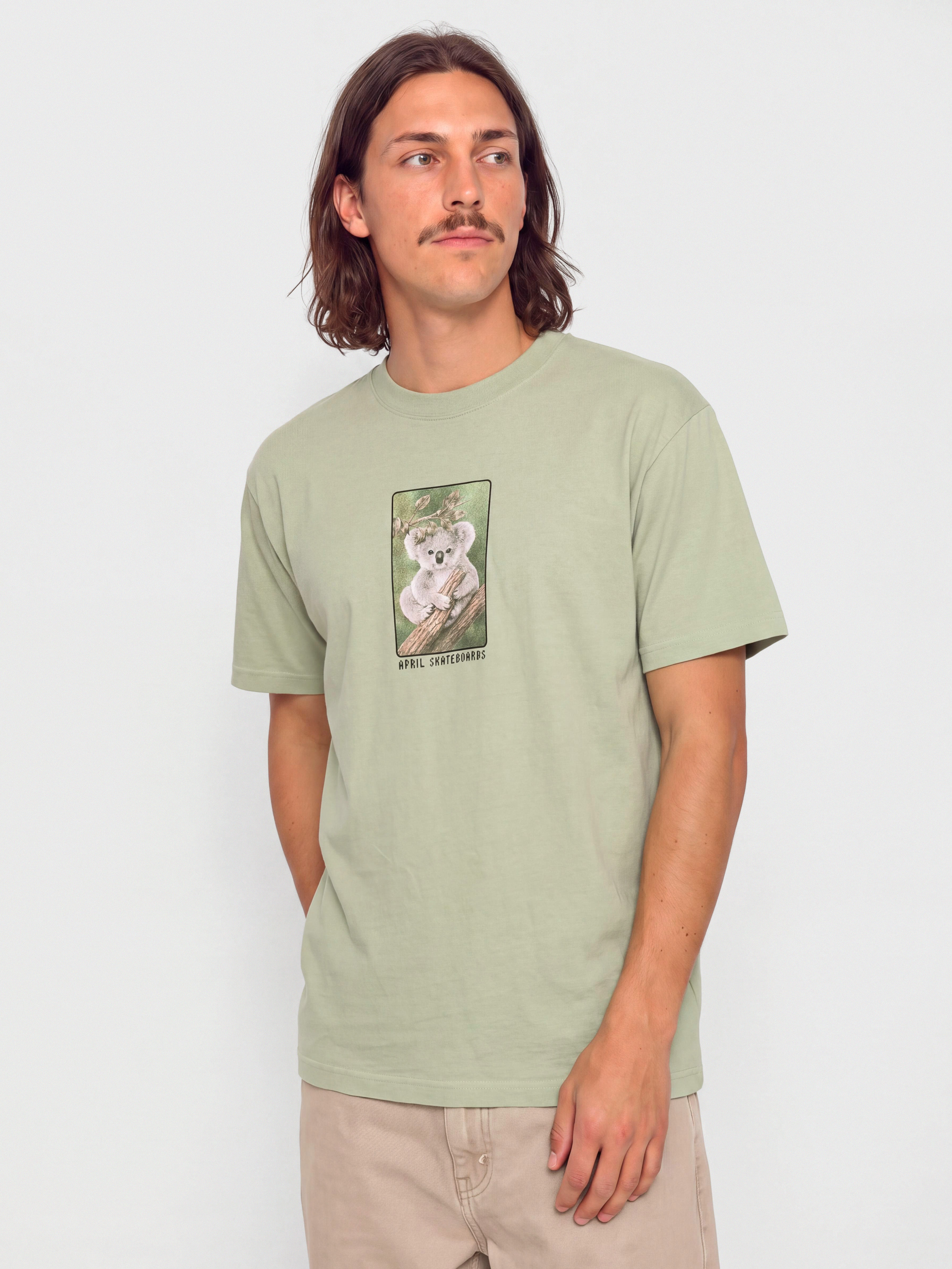 Tričko April Skateboards Marsupial (sage)