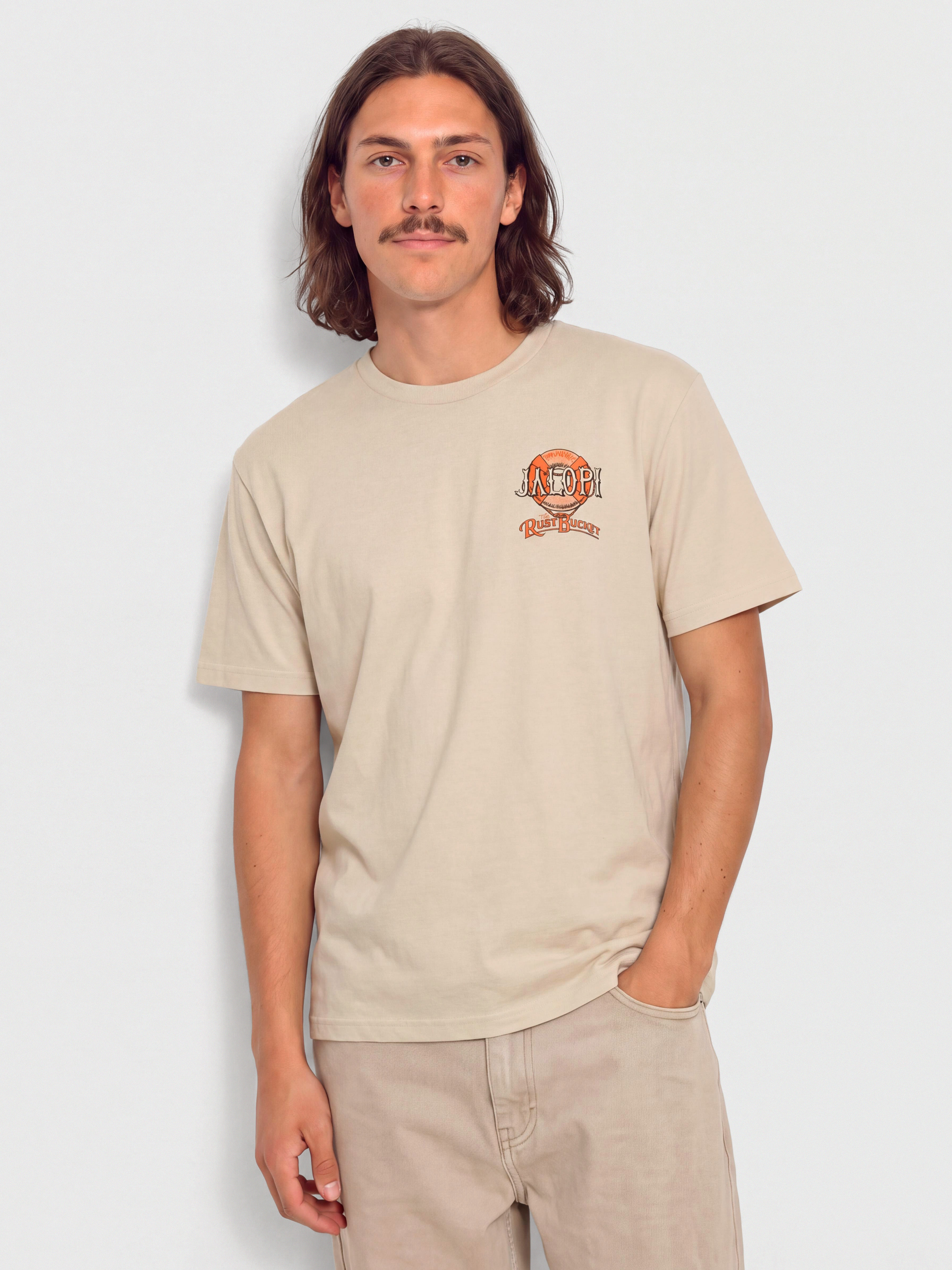 Tričko Antihero The Rustbucket (heather bone w/multi color prints)