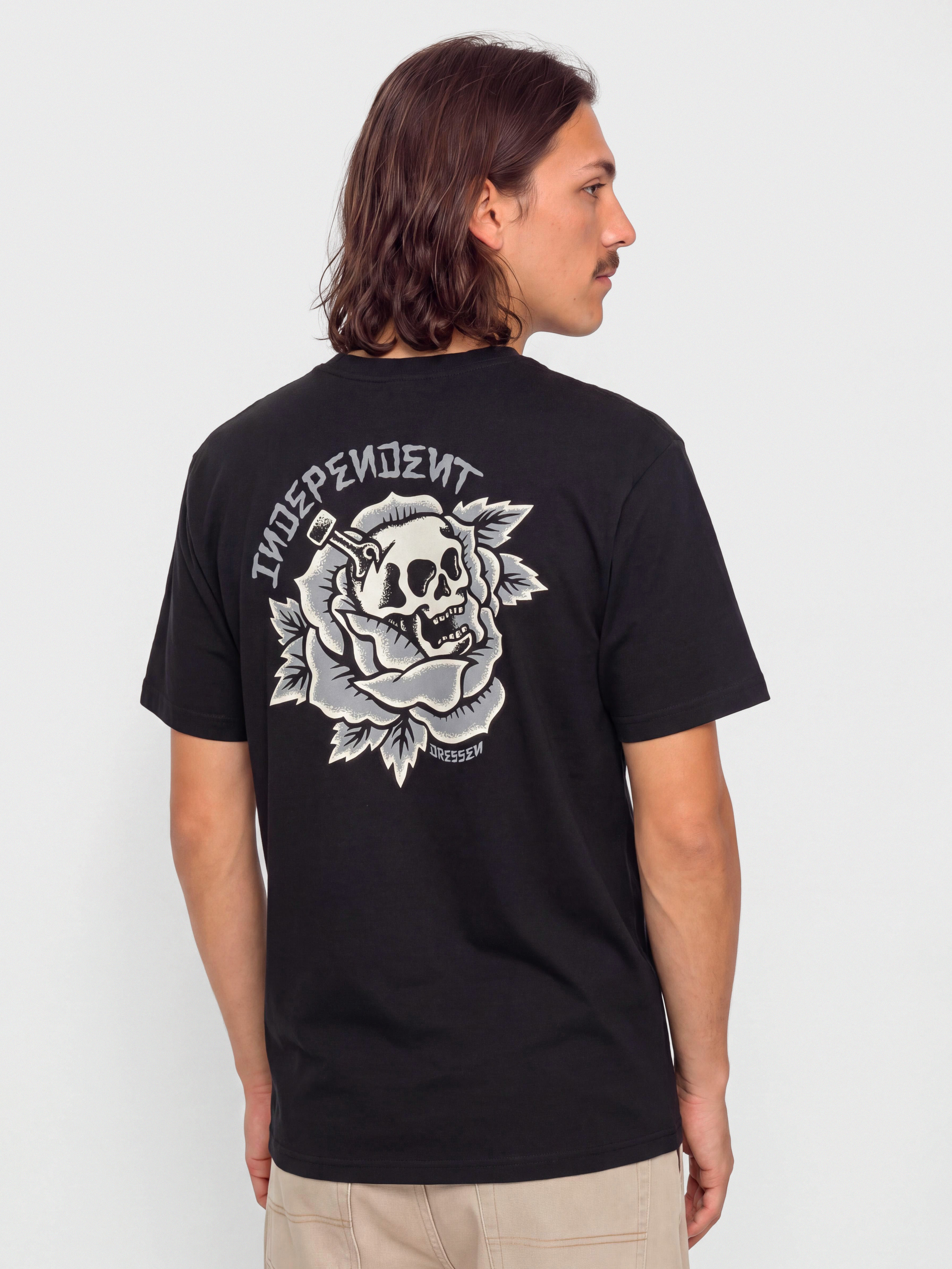 Tričko Independent Dressen Skull Rose