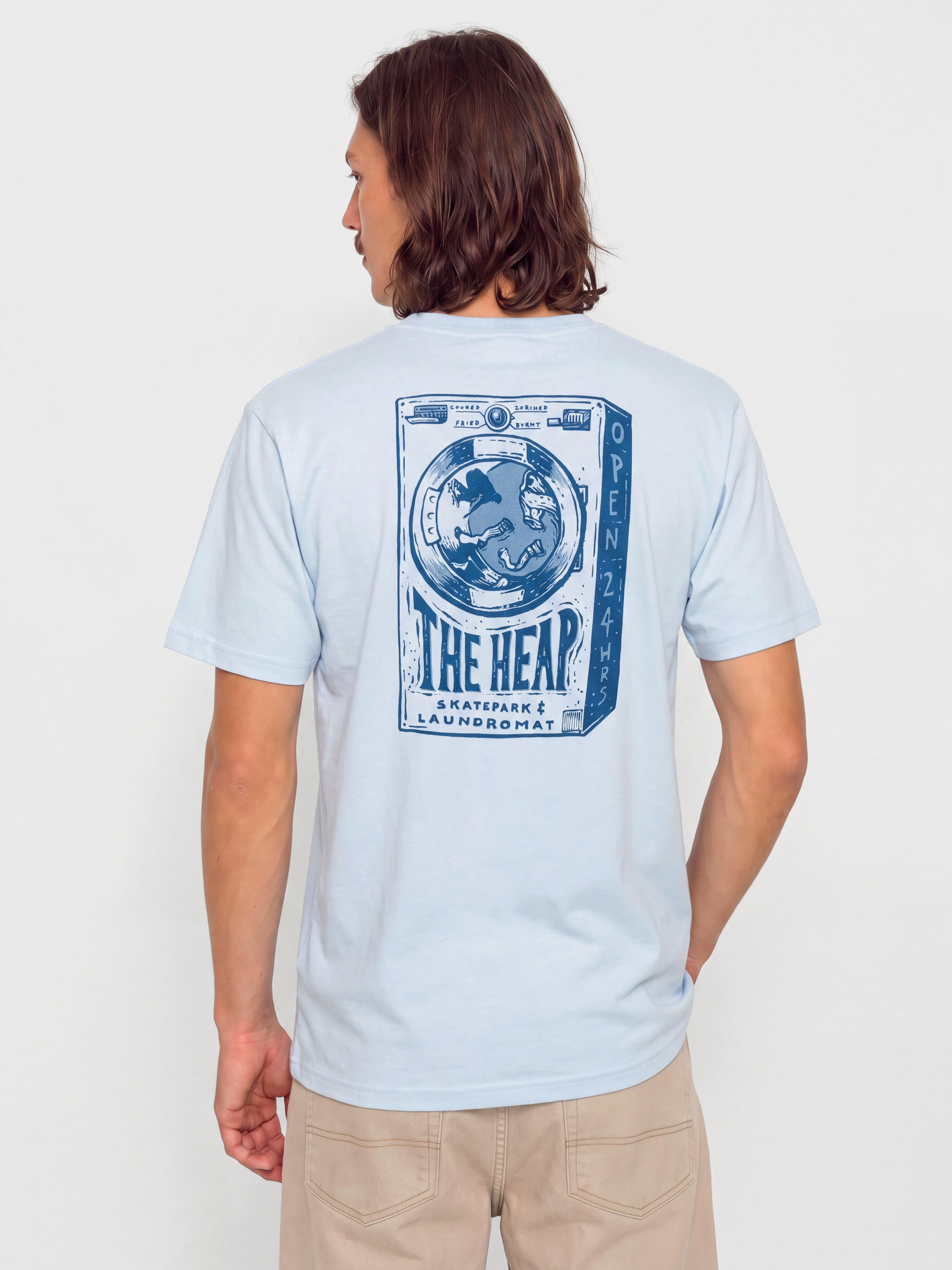Tričko Antihero The Heap (powder blue w/dk blue prints)