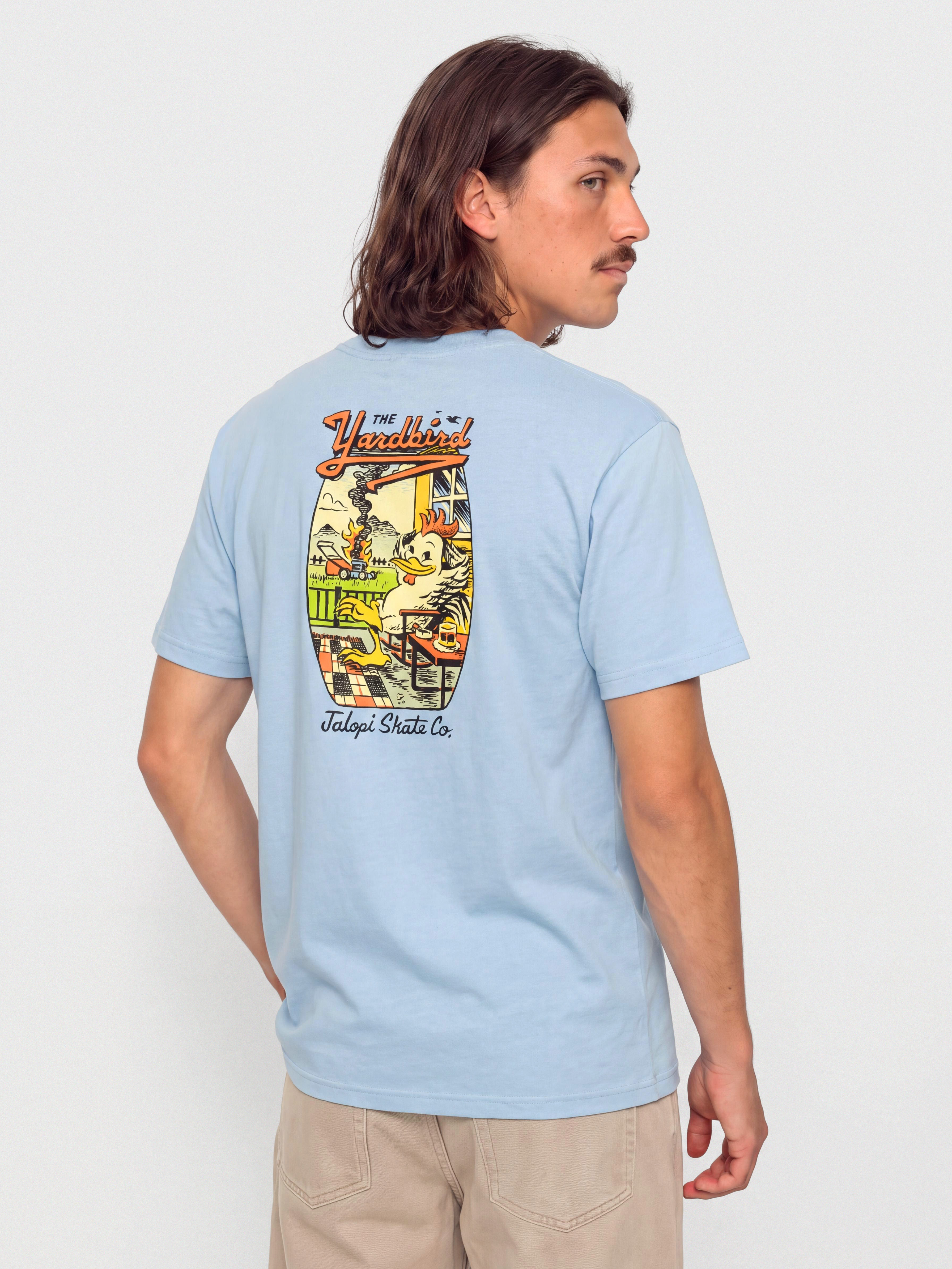Tričko Antihero Jalopi Yardbird (heather light blue)