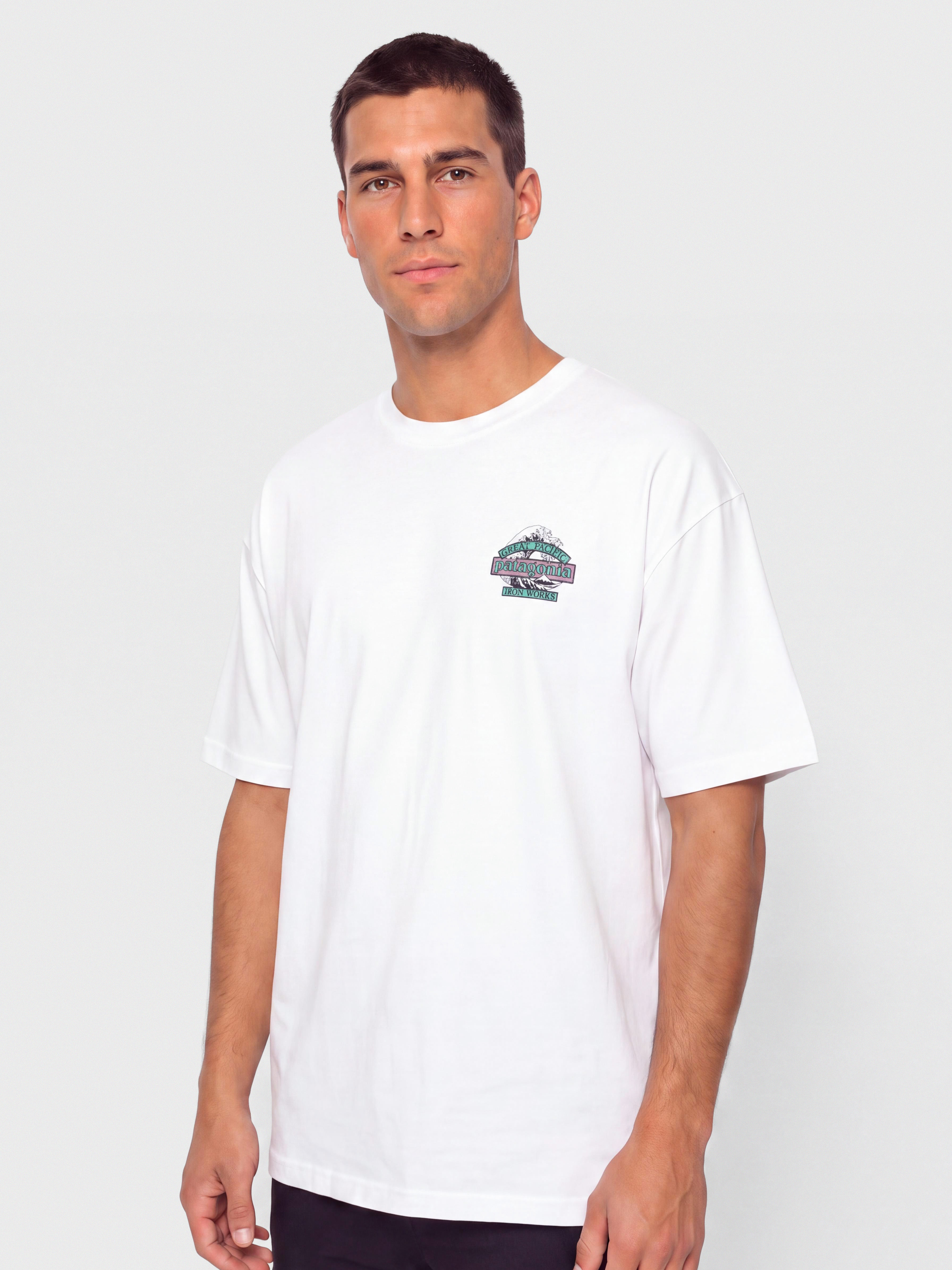 Tričko Patagonia Great Waves Responsibili (fiber white)