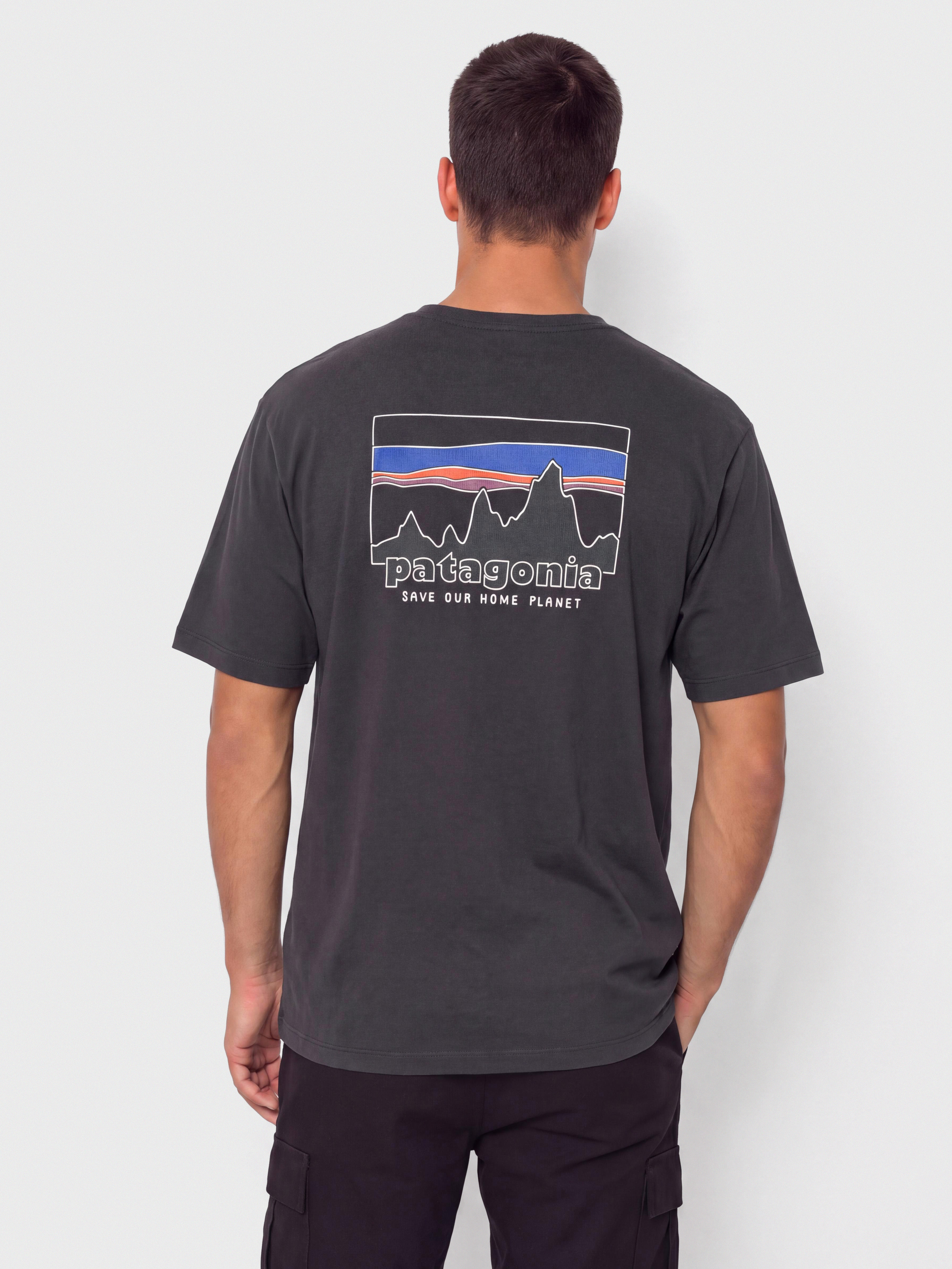 Tričko Patagonia 73 Skyline (ink black)