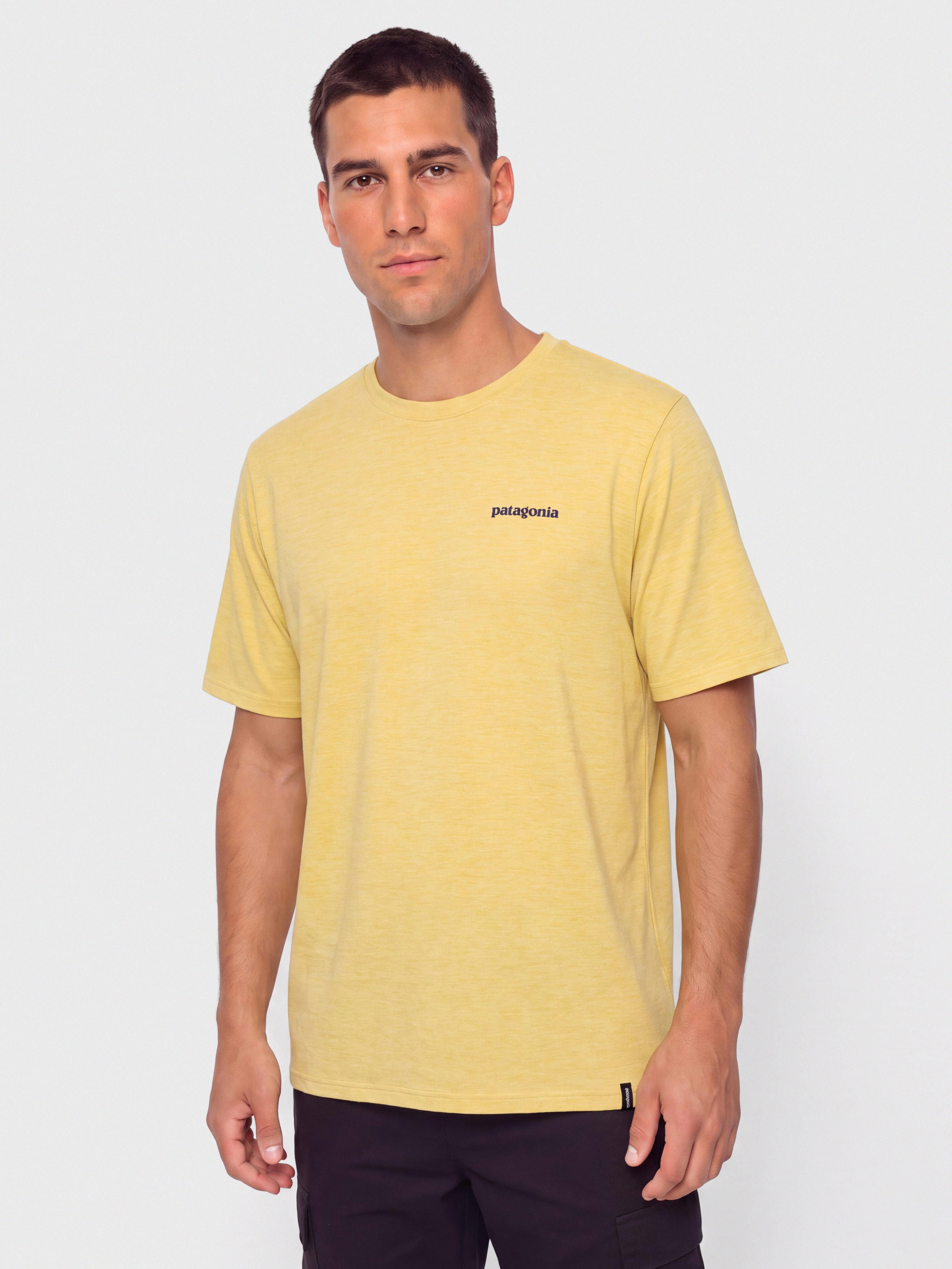 Tričko Patagonia Cap Cool Daily Boardshort Logo (limestone yellow light limestone yellow x dye)