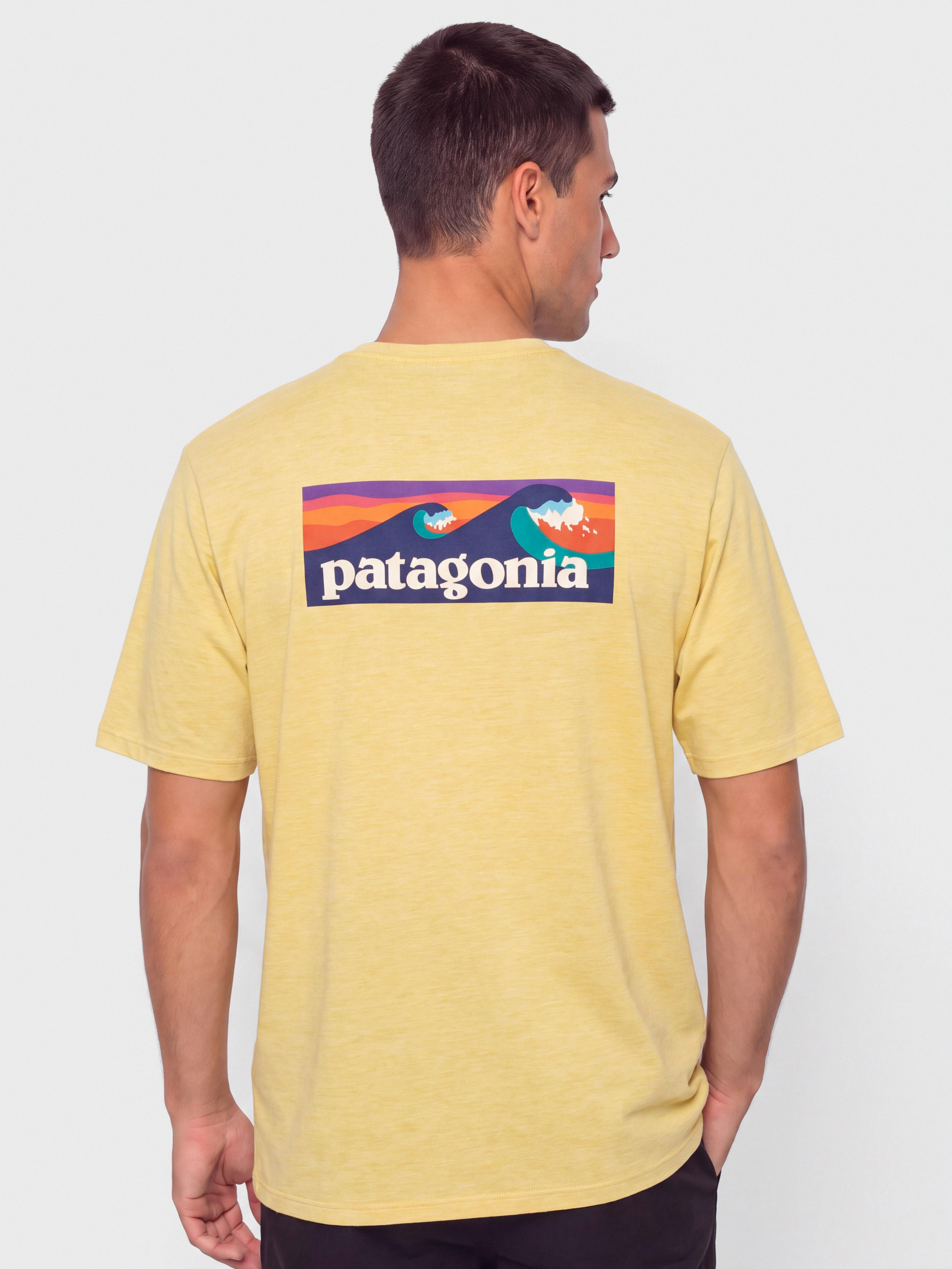 Tričko Patagonia Cap Cool Daily Boardshort Logo (limestone yellow light limestone yellow x dye)