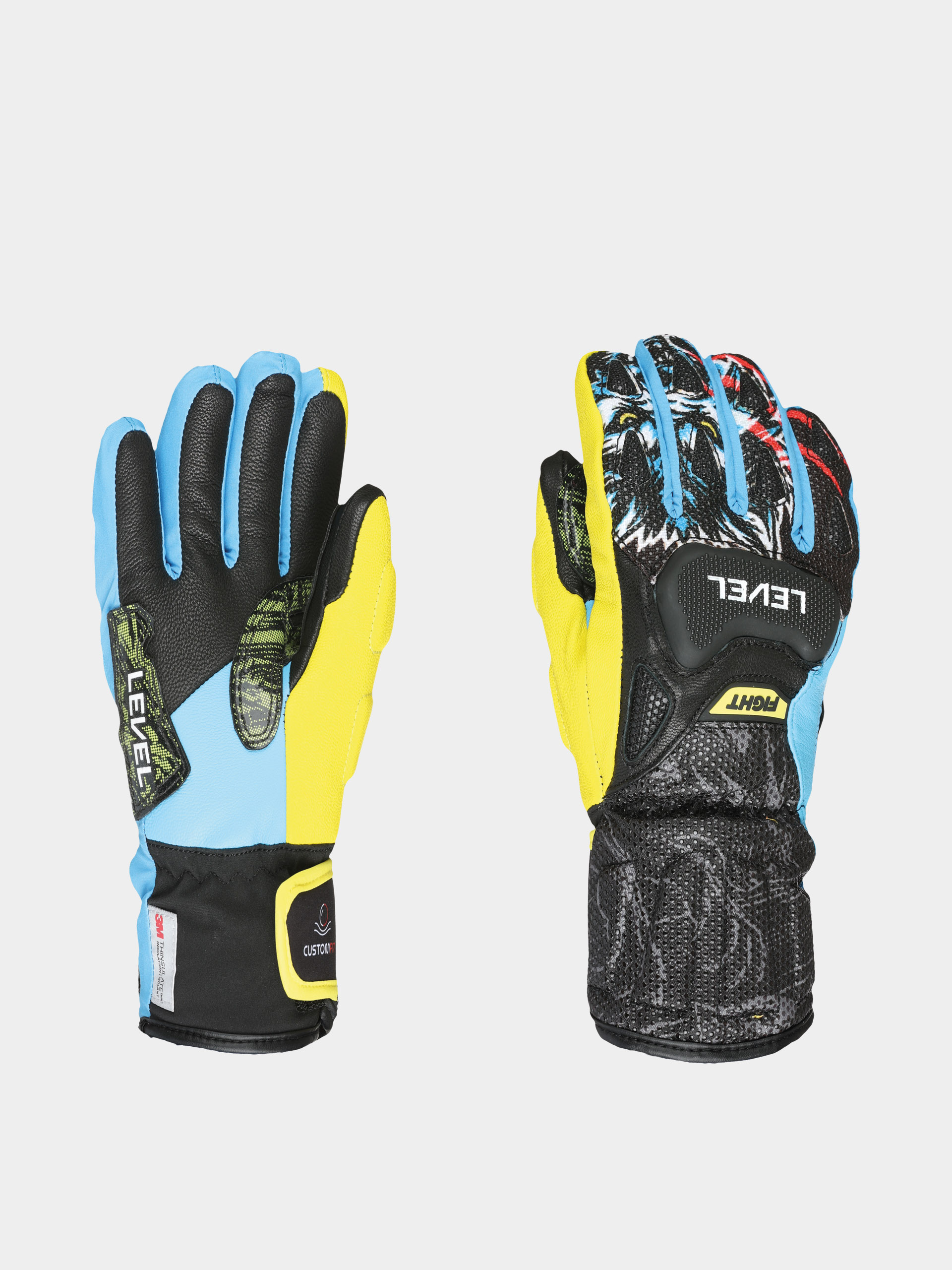Rukavice Level Sq Jr Cf JR (yellow blue)