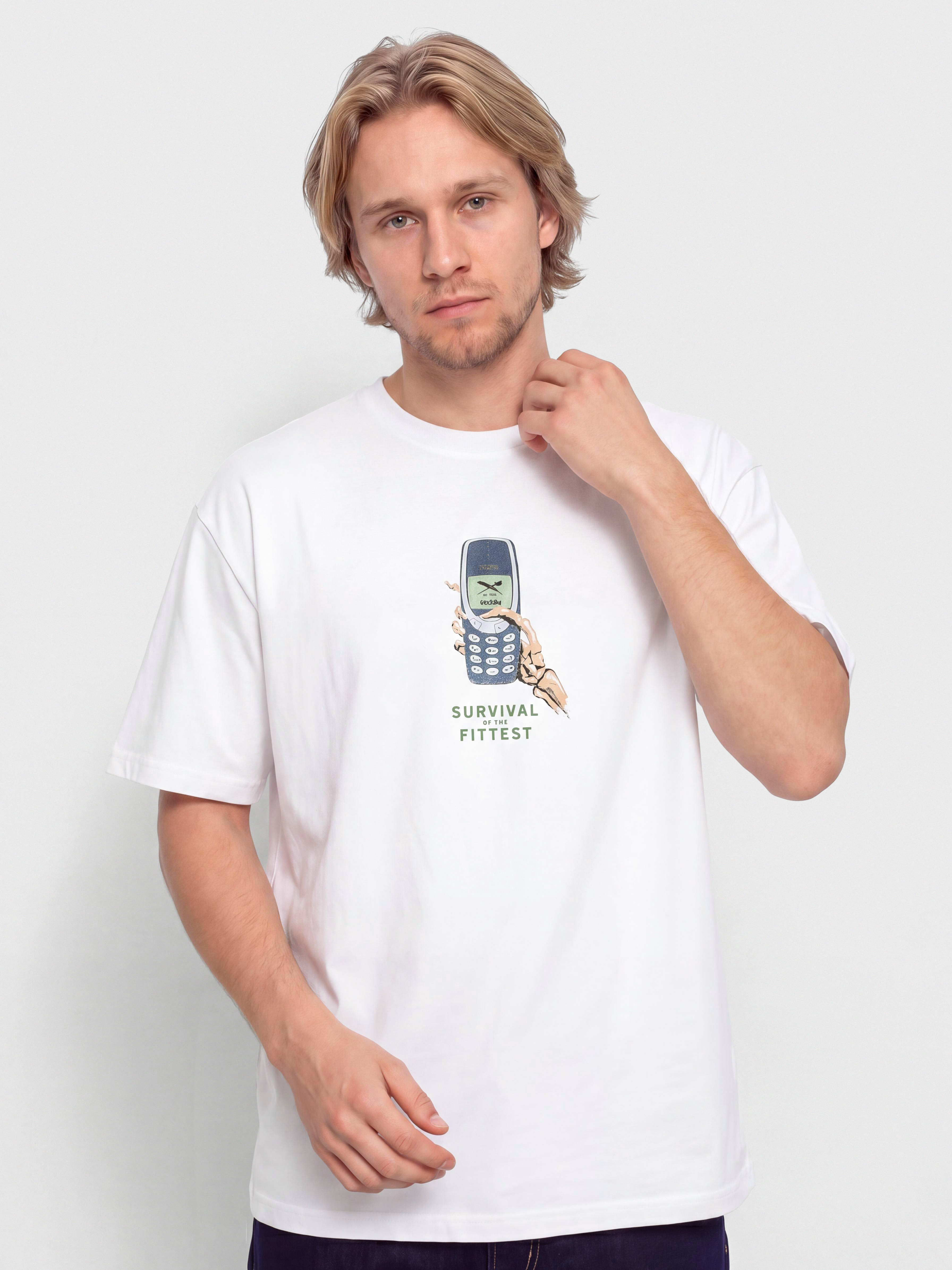Tričko Iriedaily The Fittest (white)