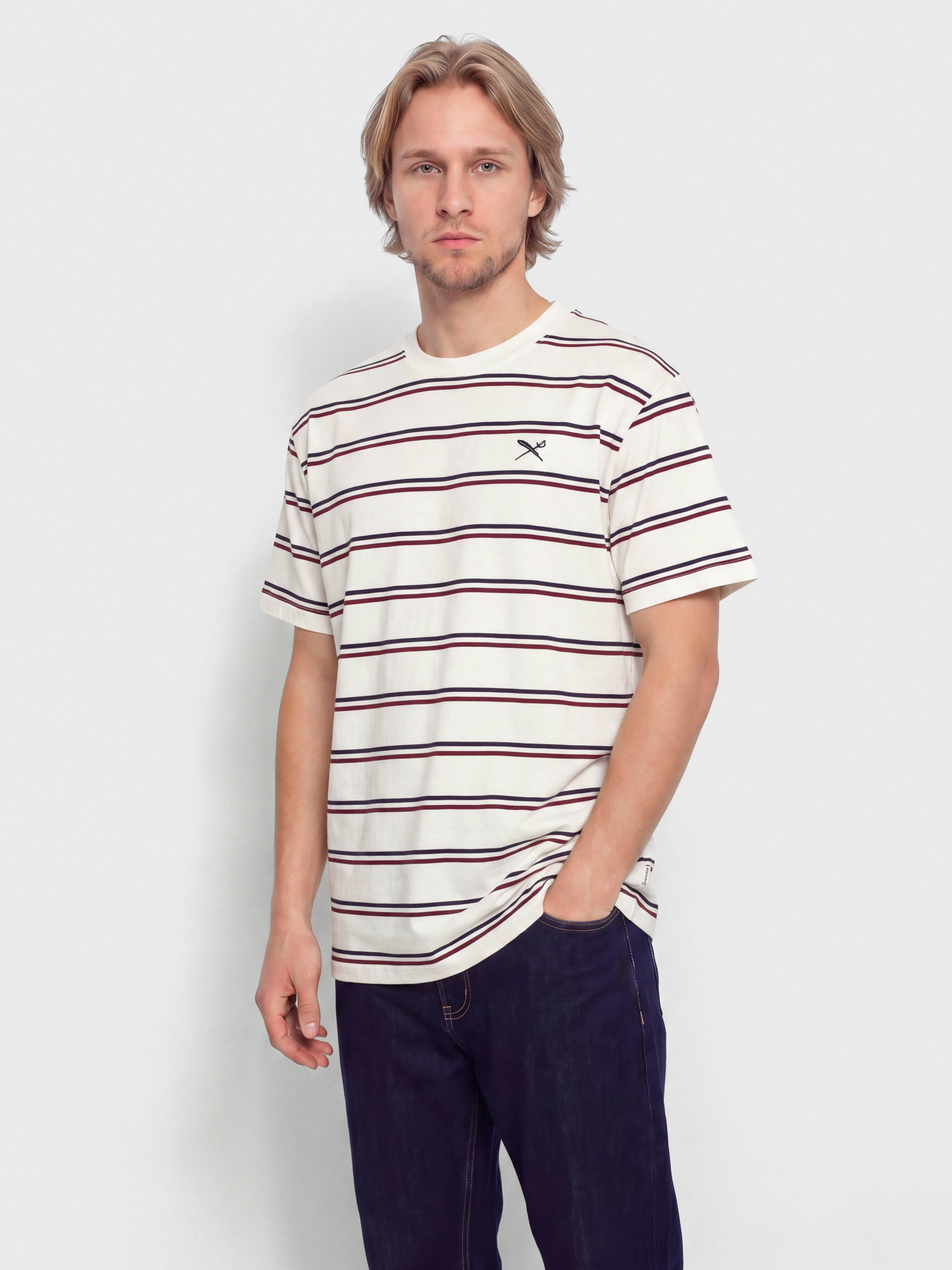 Tričko Iriedaily Callum Stripe (offwhite)
