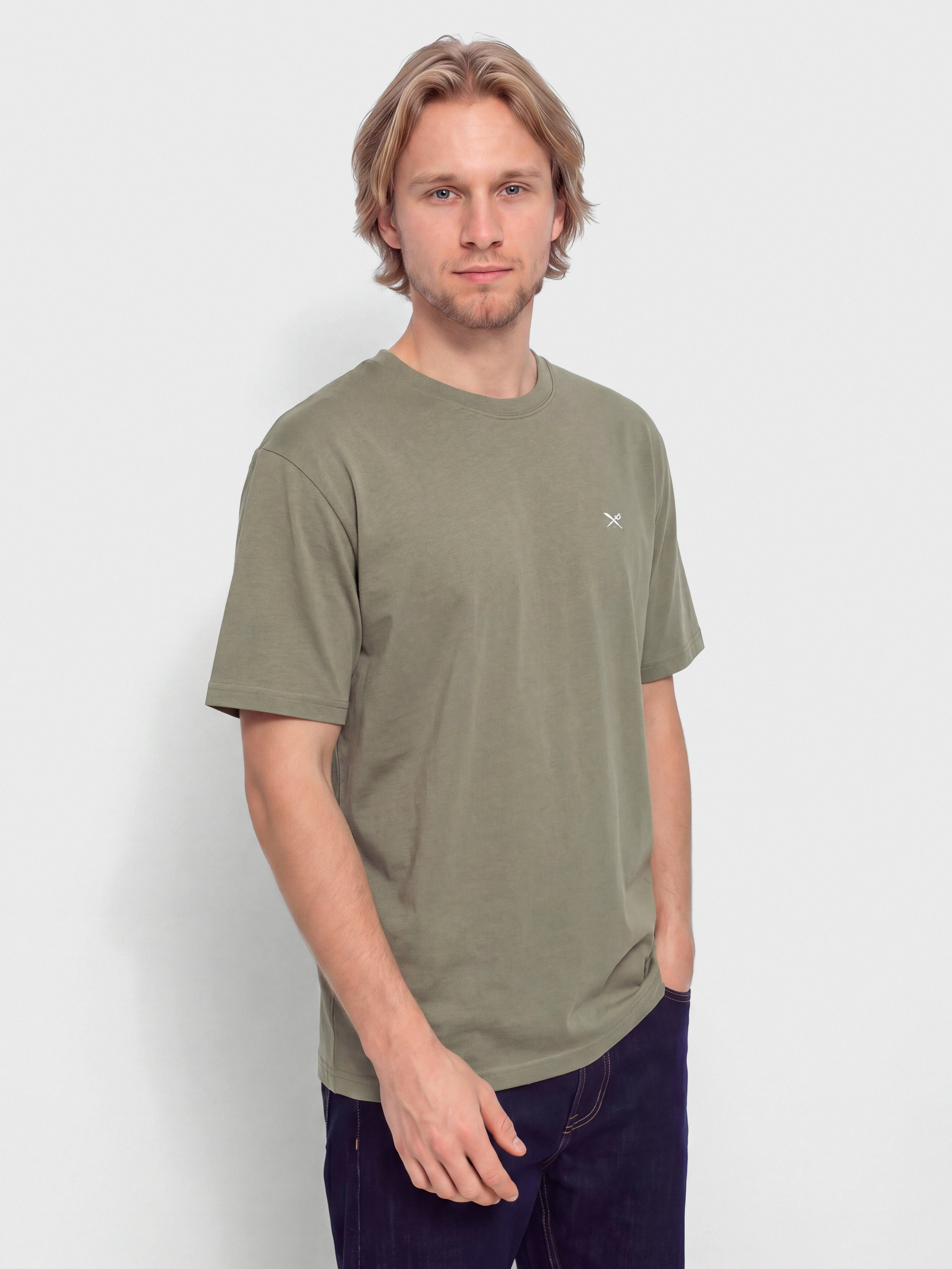 Tričko Iriedaily Mini Flag Relaxed (smokey olive)