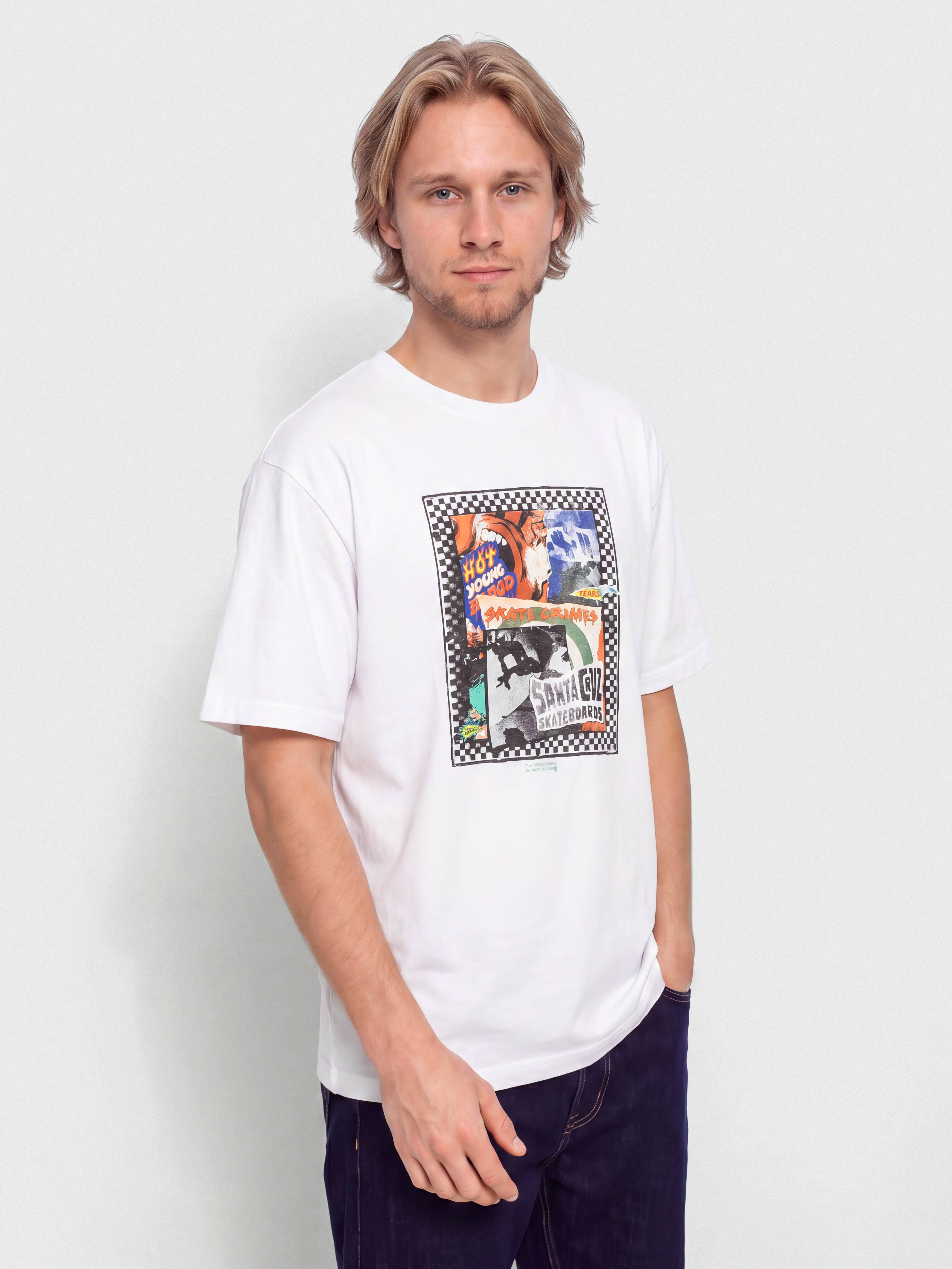 Tričko Santa Cruz Ad Collage Front (white)