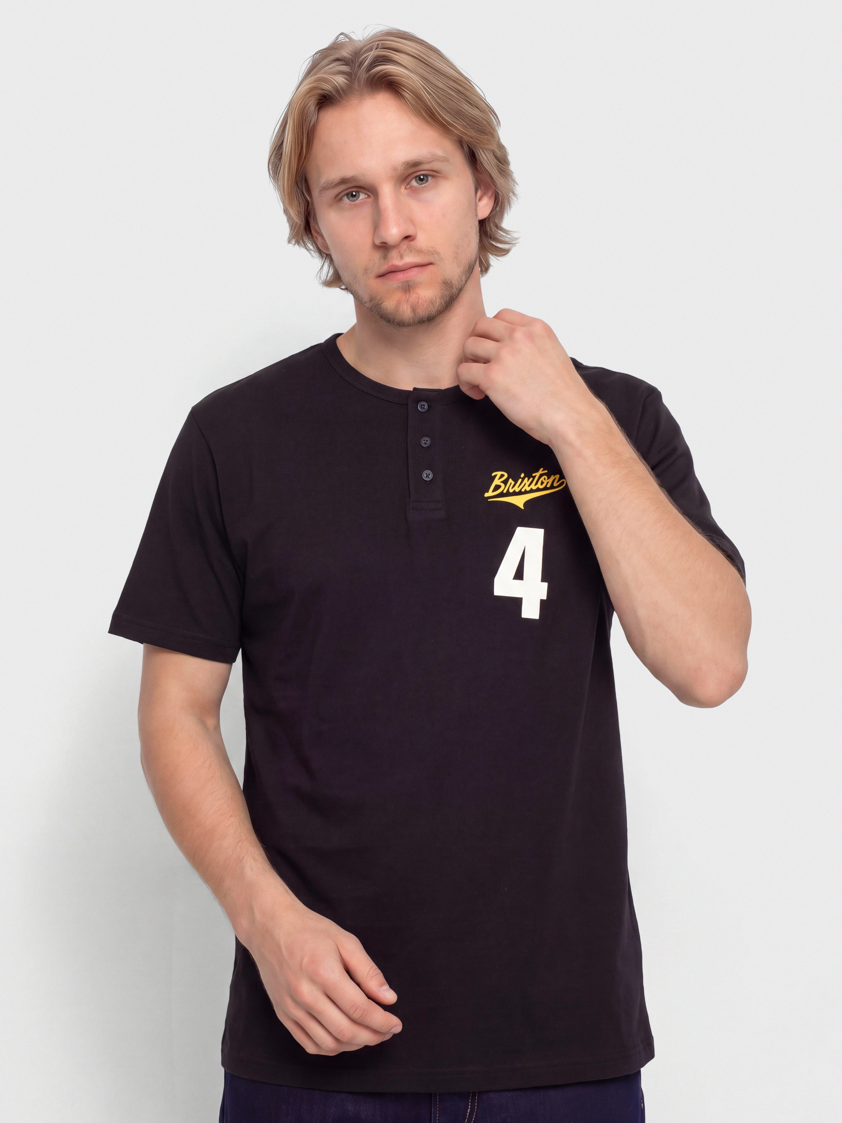Tričko Brixton The League Baseball (black/black)
