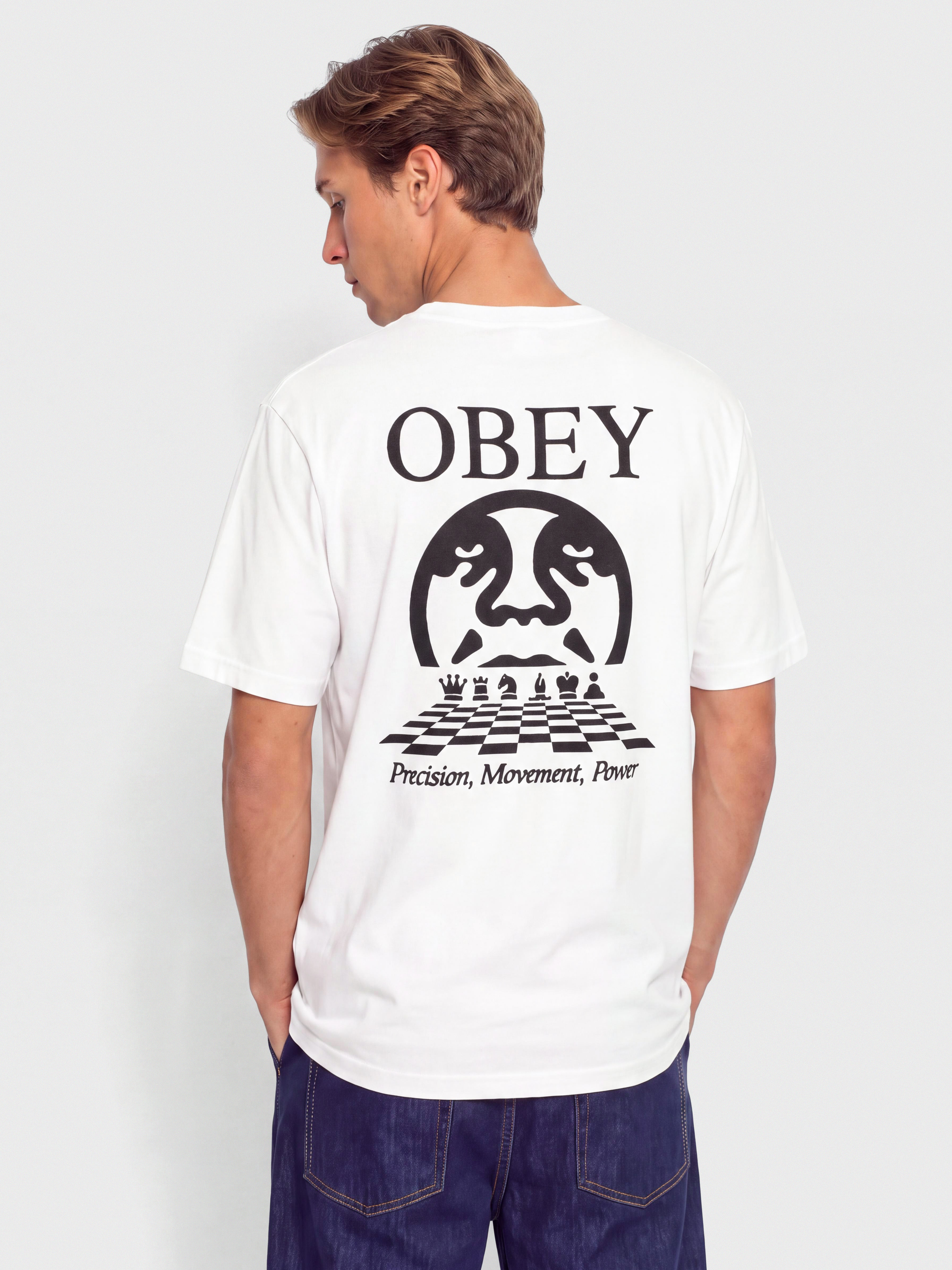 Tričko OBEY Obey Precision (pigment vintage white)