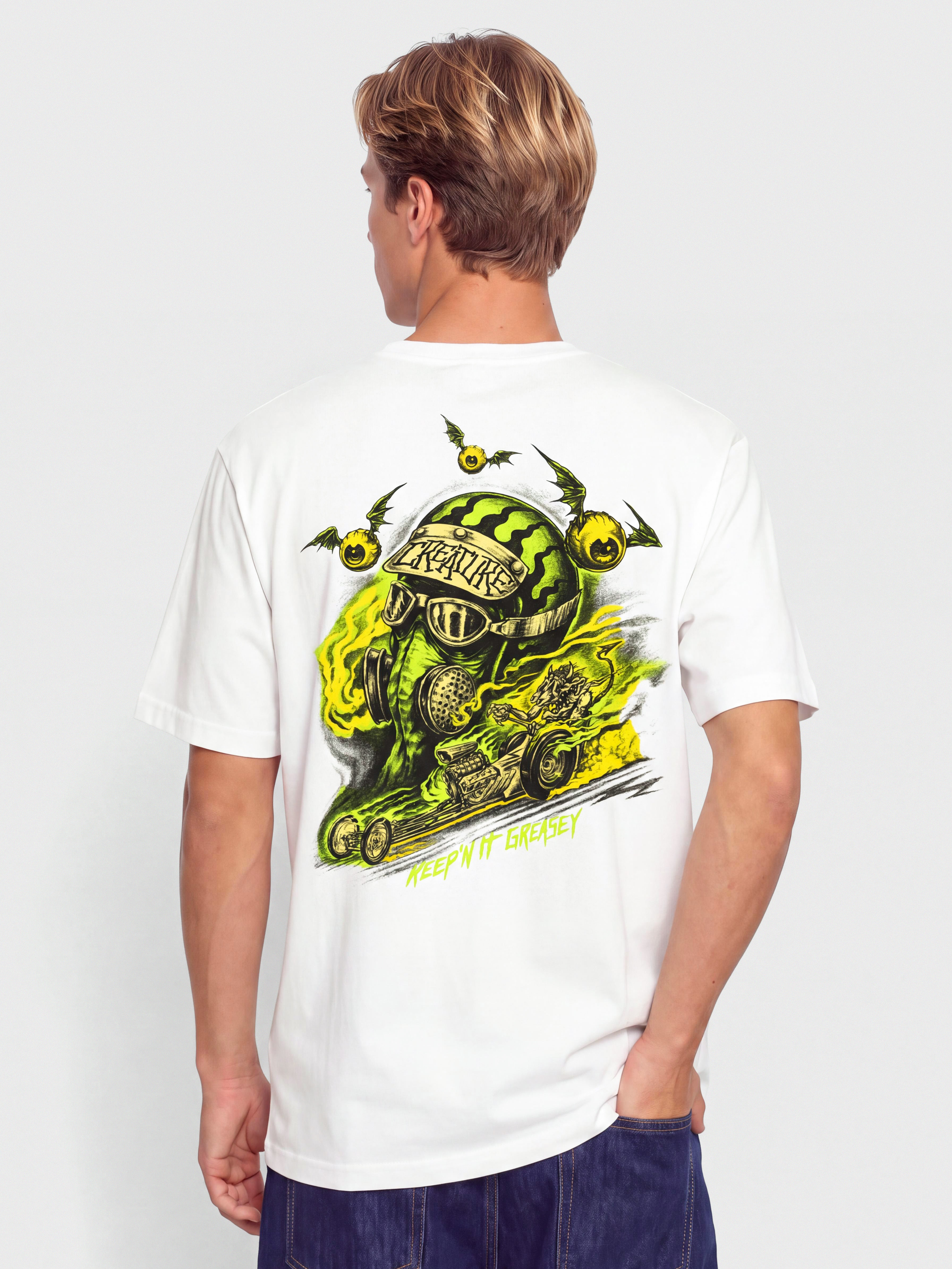 Tričko Creature Crash And Burn (white)