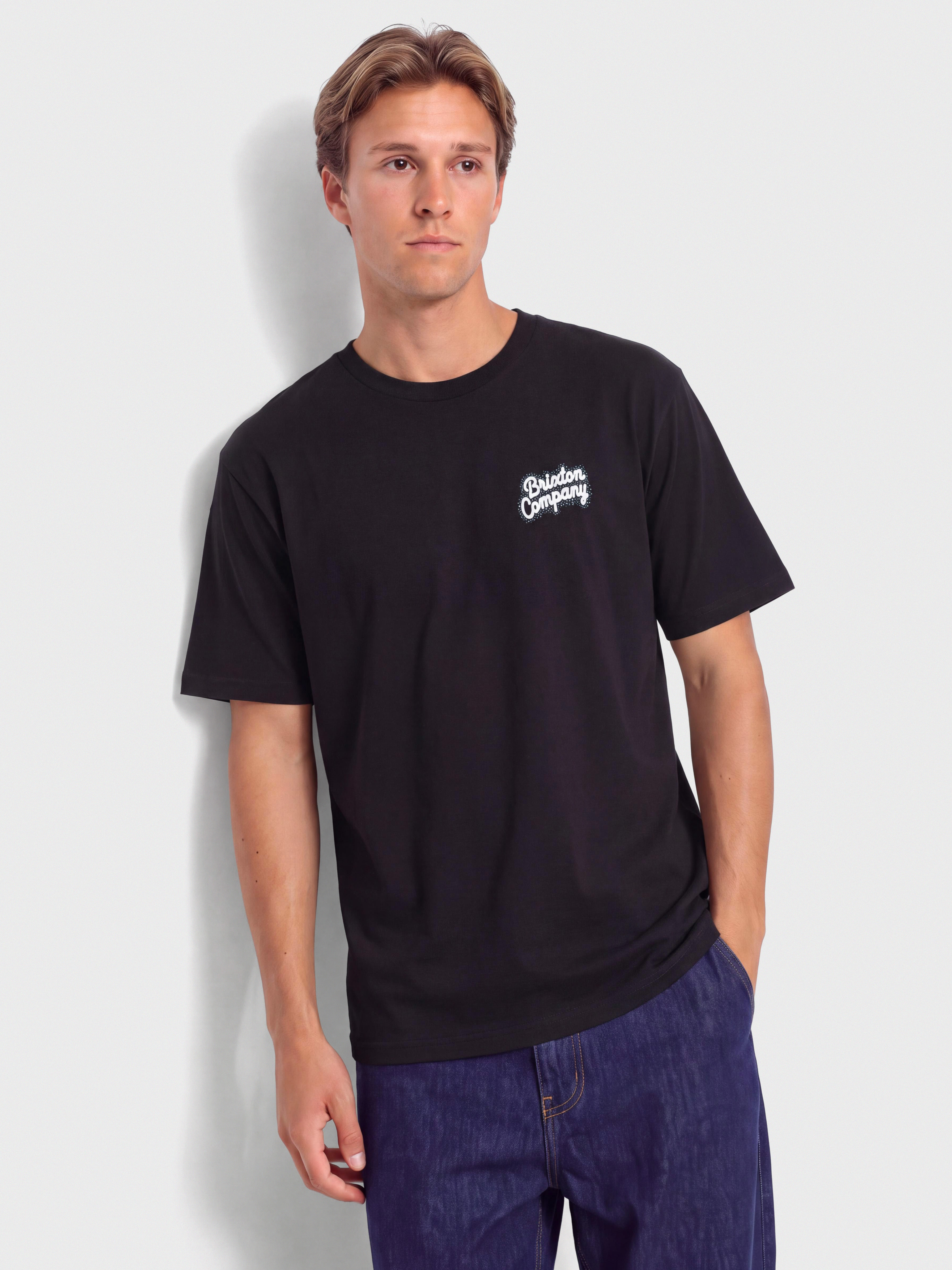 Tričko Brixton Stay While Std (black)