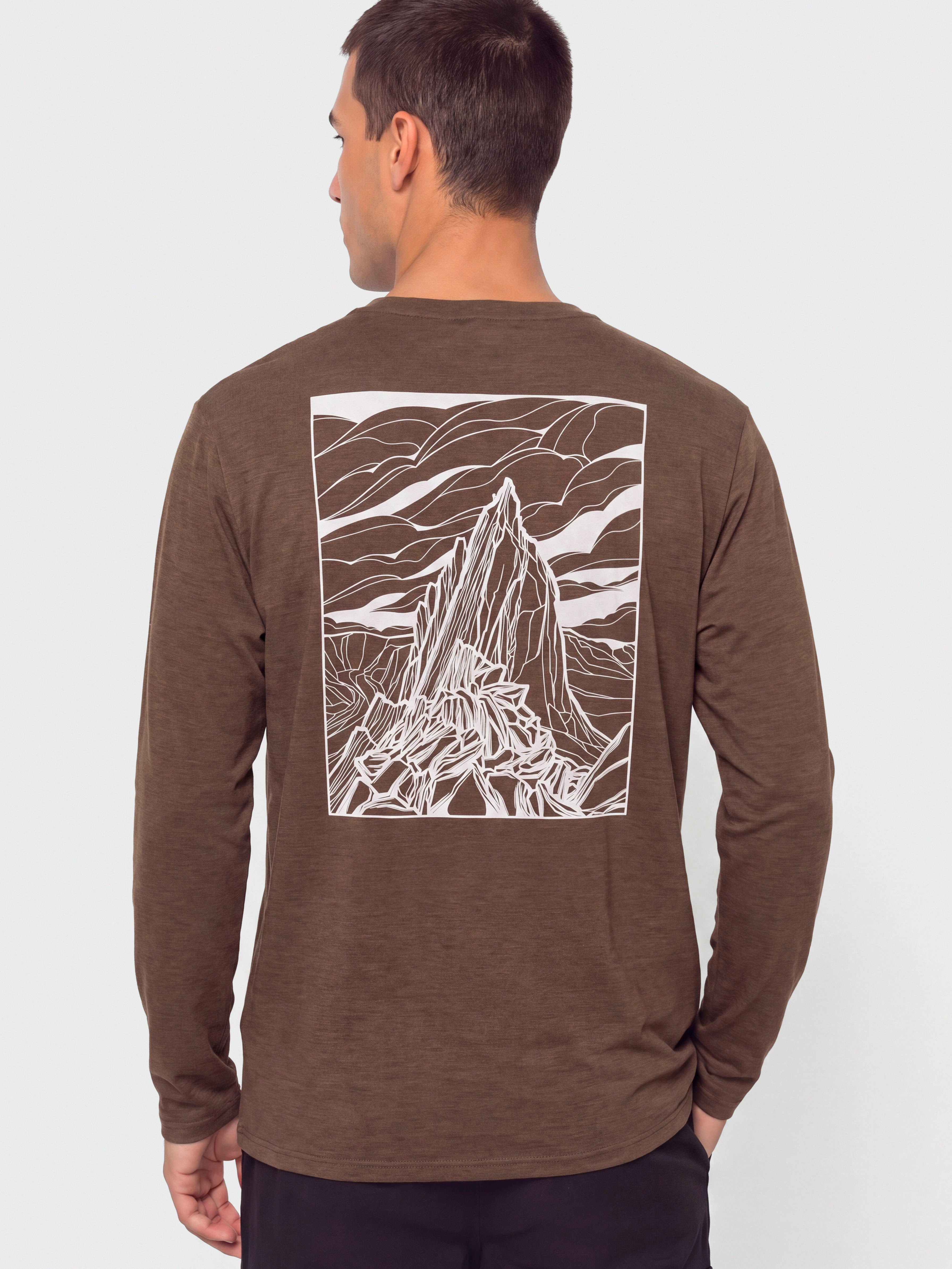 Triko Patagonia Cap Cool Daily Cloud Crag (berm brown light berm brown x dye)