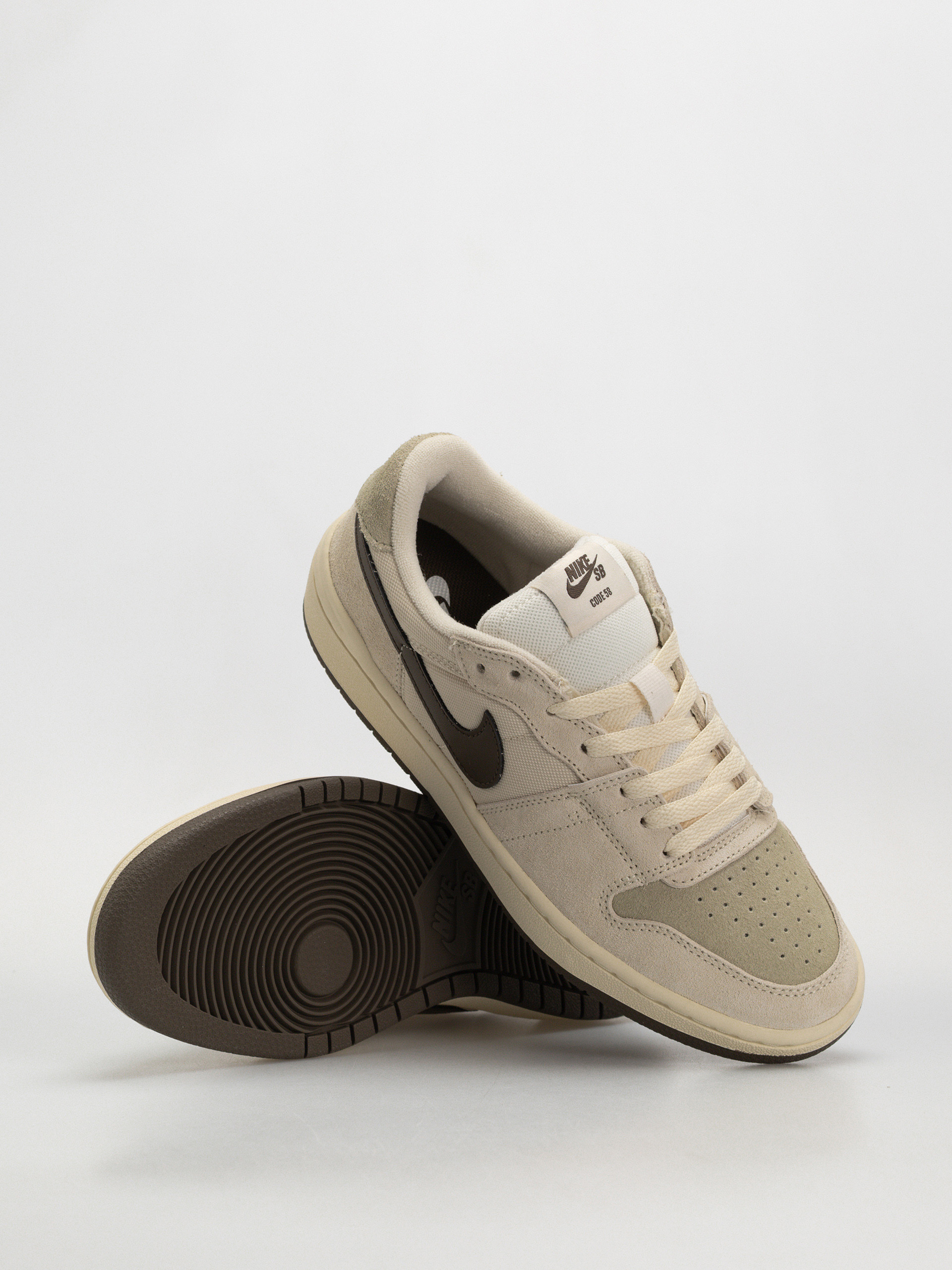 Boty Nike SB Code 58 (pale ivory/dark hazel lt khaki muslin)