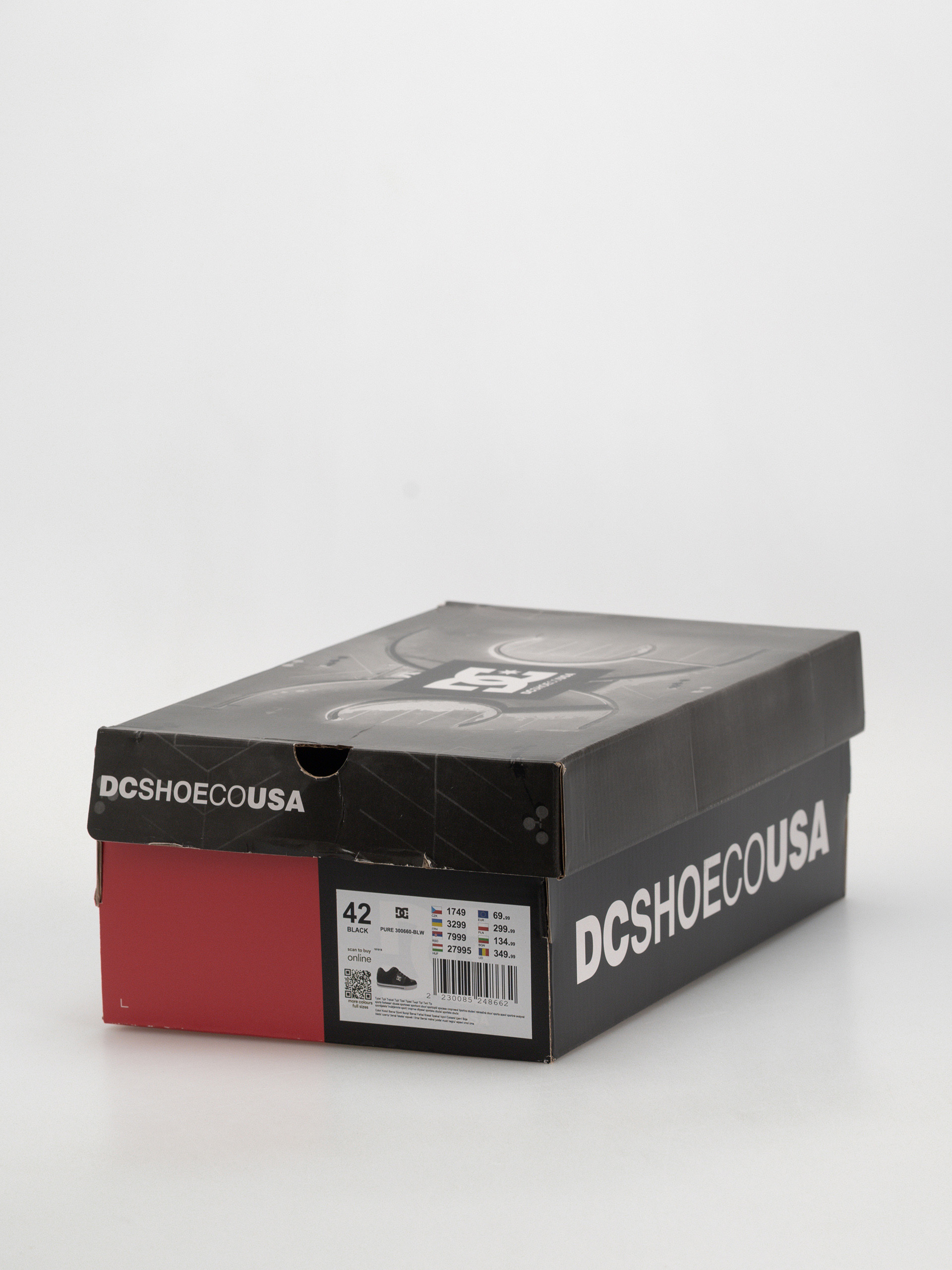 Boty DC Pure (black/black/white)
