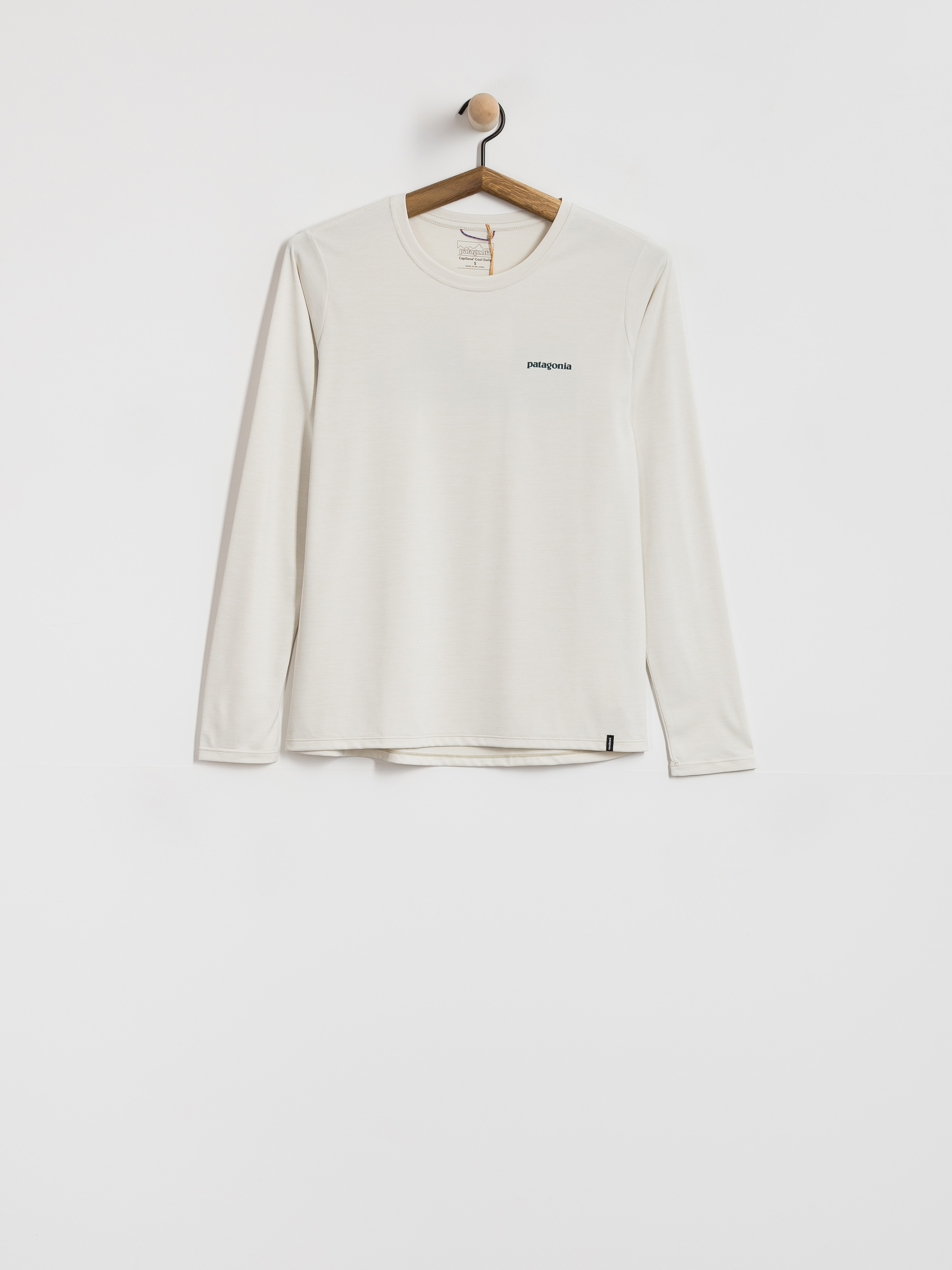 Triko Patagonia Cap Cool Daily Boardshort Logo Wmn (dyno white)