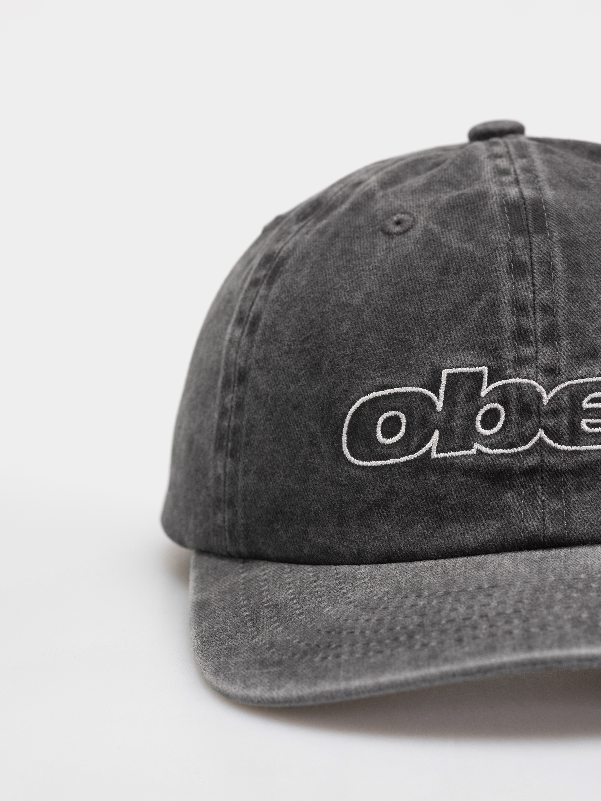 Kšiltovka  OBEY Pigment Outline Delta 6 Panel (pigment black)