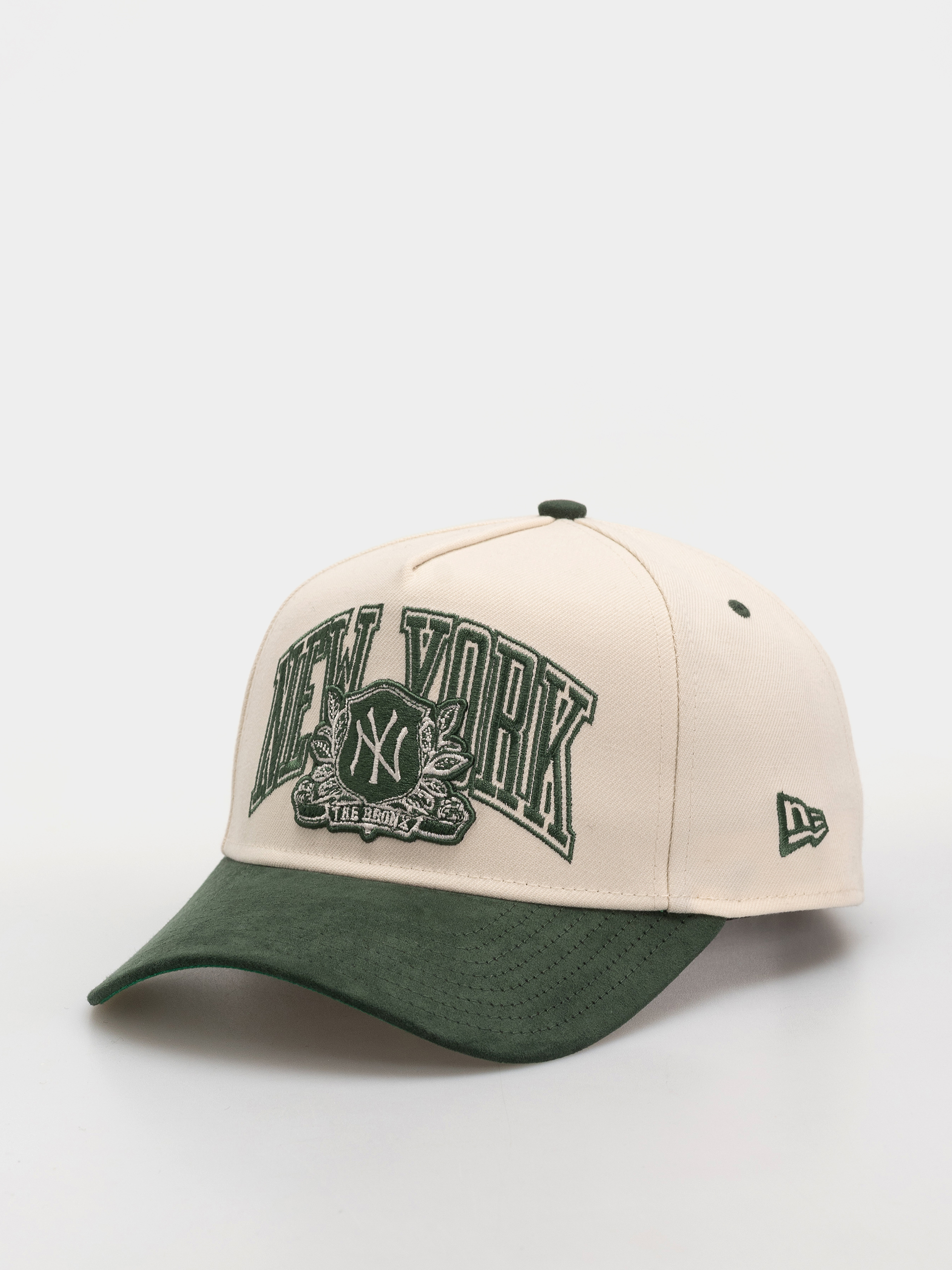 Kšiltovka  New Era Wordmark Suede Eframe New York Yankees (light cream/green)