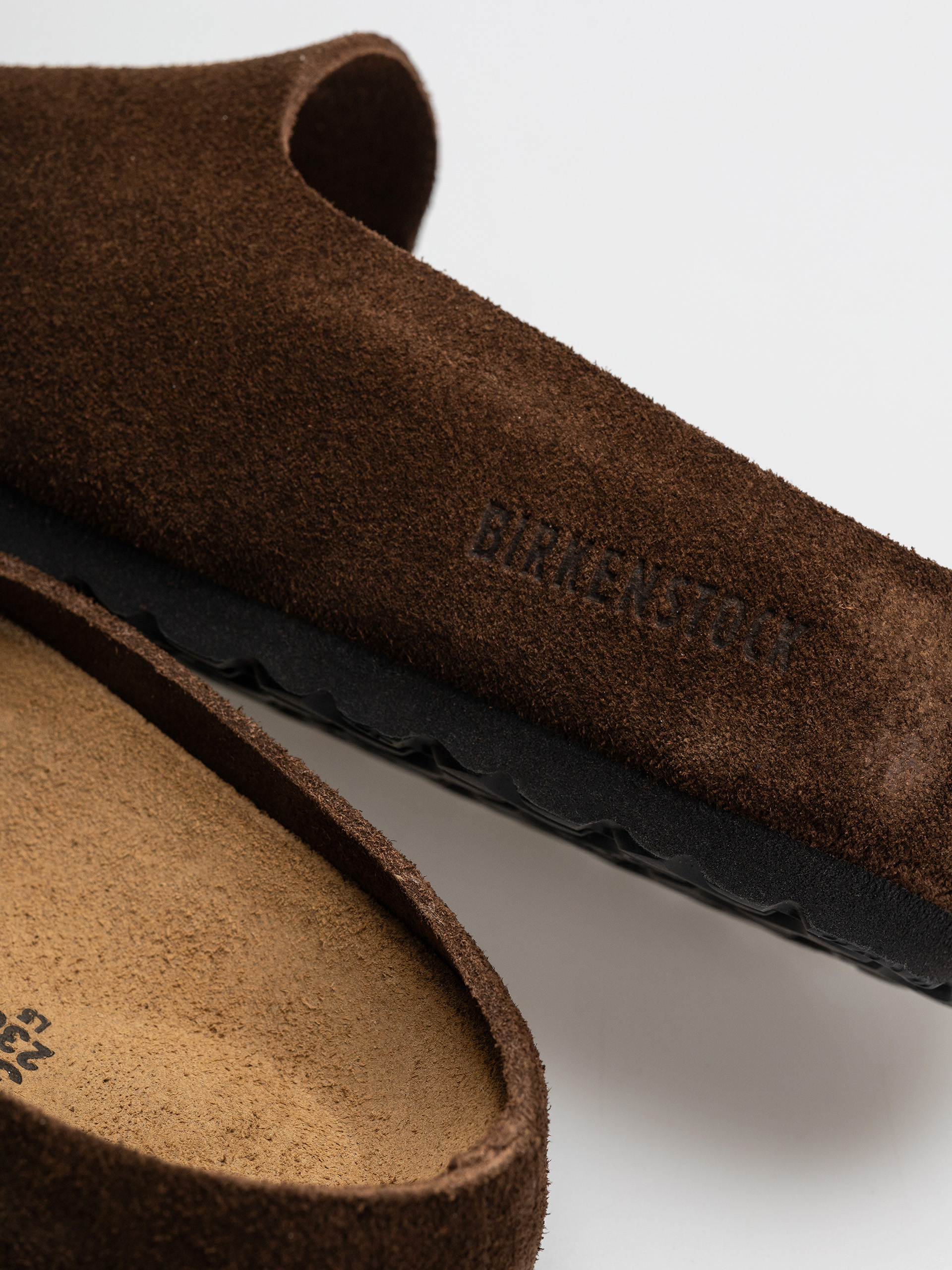 Plážovky Birkenstock Amsterdam Wrapped Suede Leather Narrow (carafe)